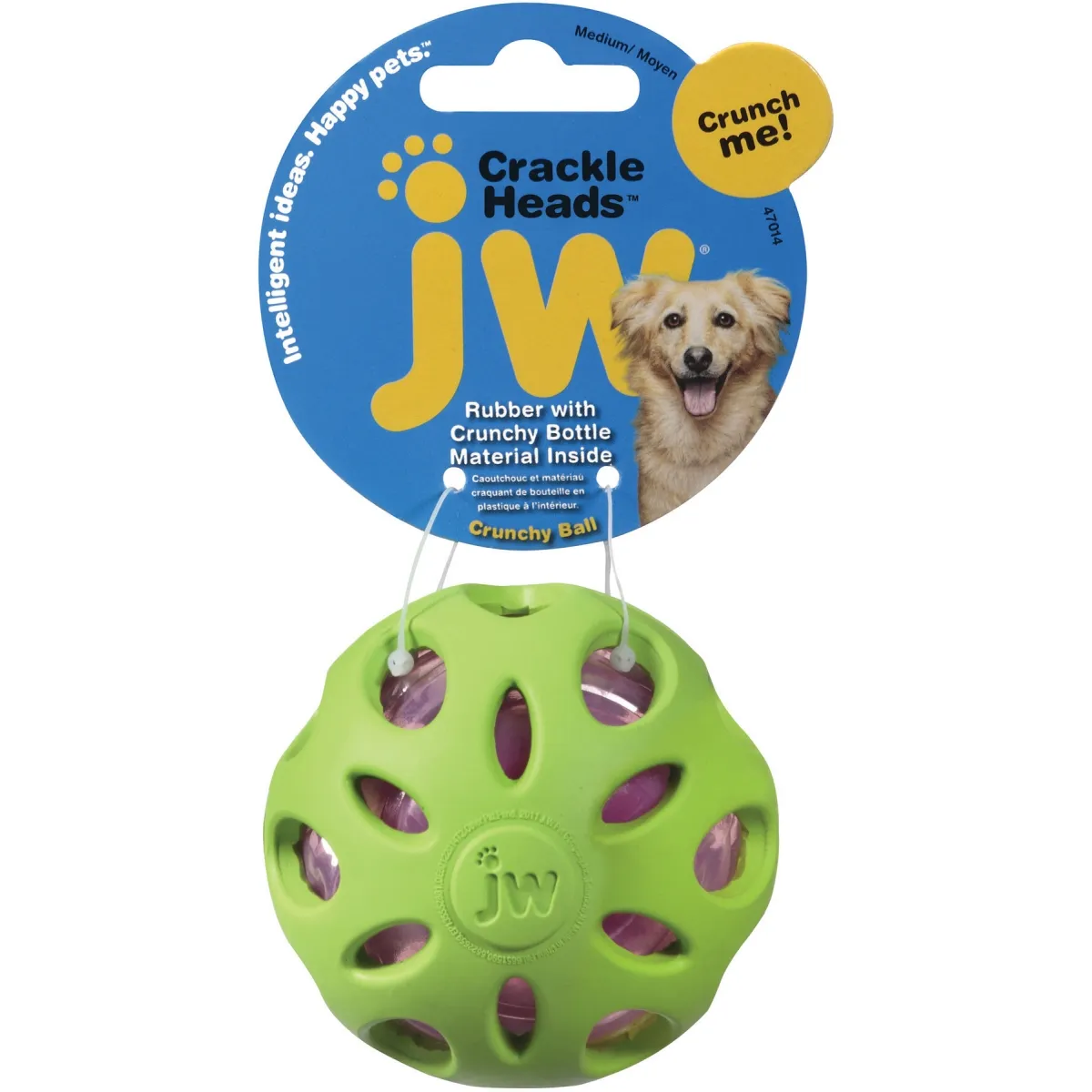 JW Crackle Heads хрустящий мяч для собак M - Изображение товара