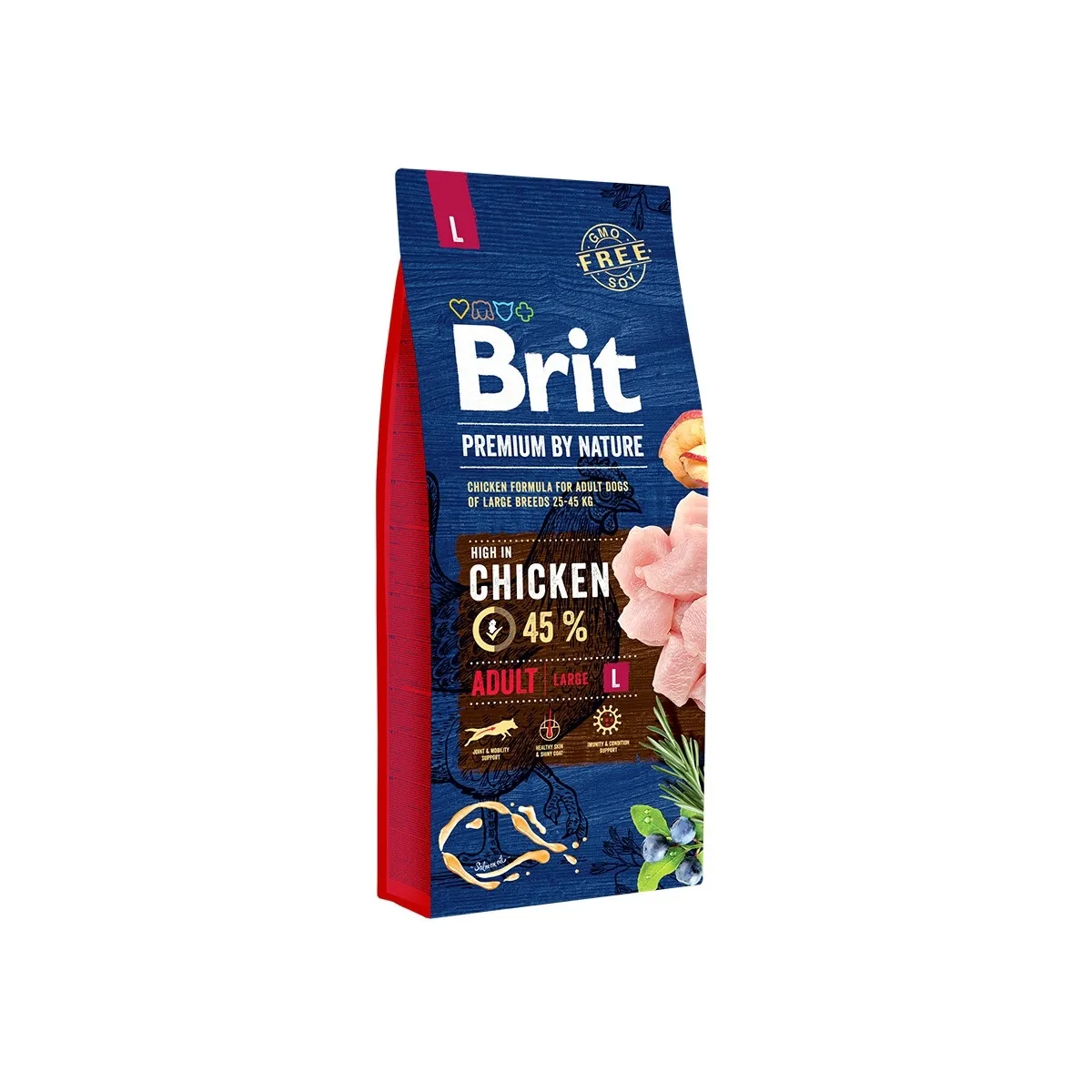 BRIT PREMIUM KOERA TÄISSÖÖT L KANA 15KG* - Изображение товара