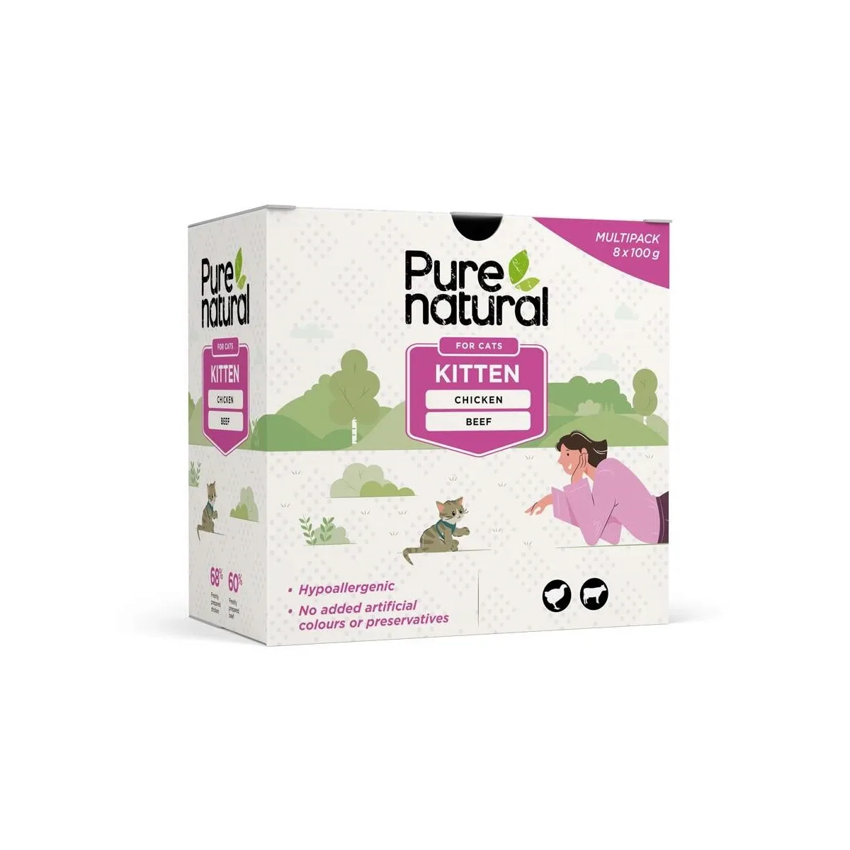 PURENATURAL KASSIPOJA EINEKOTIKE MULTIPAKK 100G N8* - Изображение товара