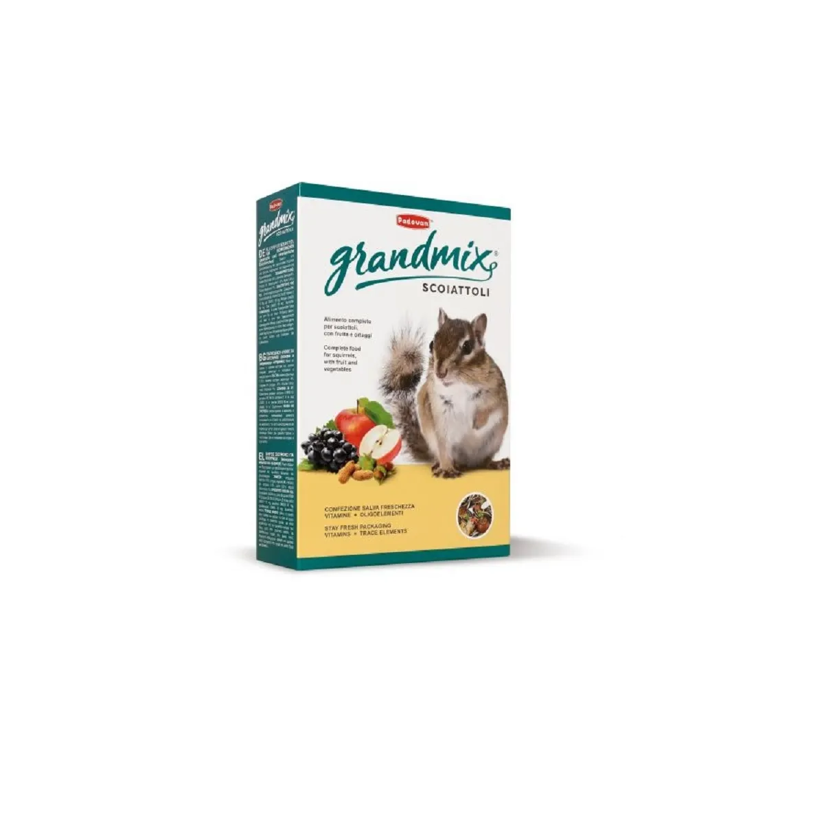 Padovan Grandmix Scoiattoli полноценный корм для белок, 750 г - Изображение товара