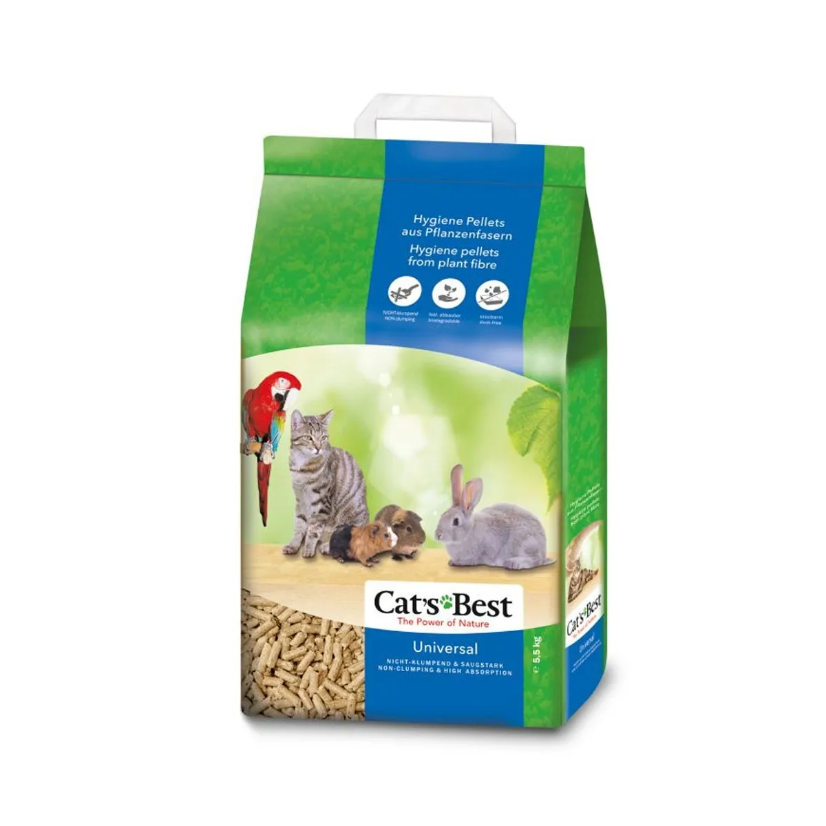 Cats Best Universal наполнитель для кошачьего туалета, 20 л/11 кг - Изображение товара
