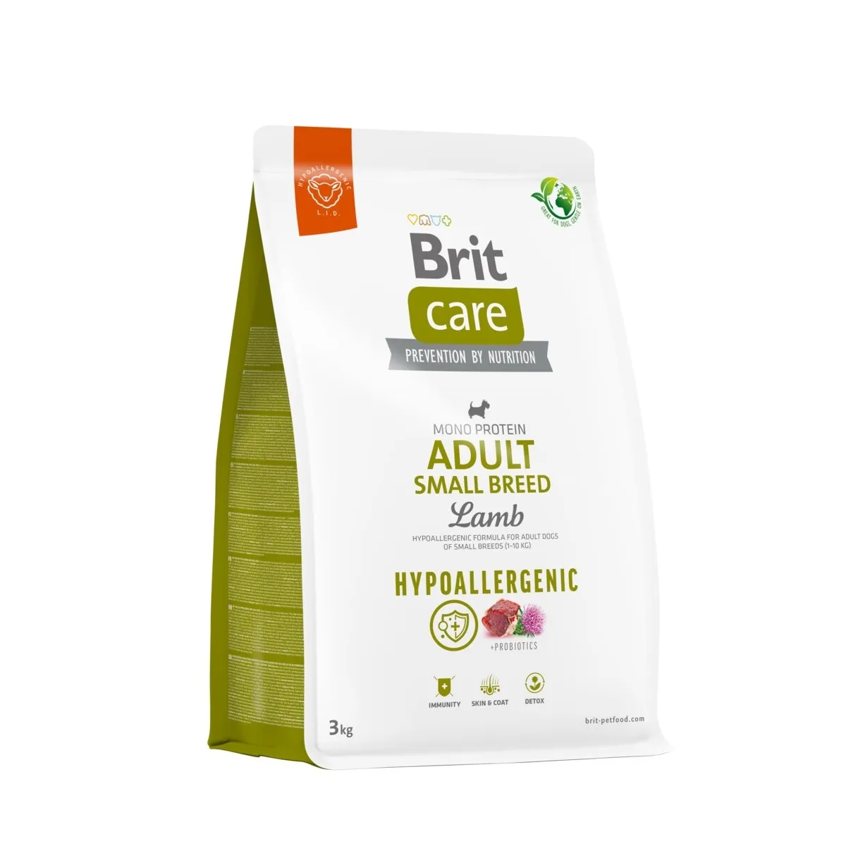 BRIT CARE KOERA TÄISSÖÖT VÄIKE TÕUG LAMMAS/RIIS 3KG* - Изображение товара