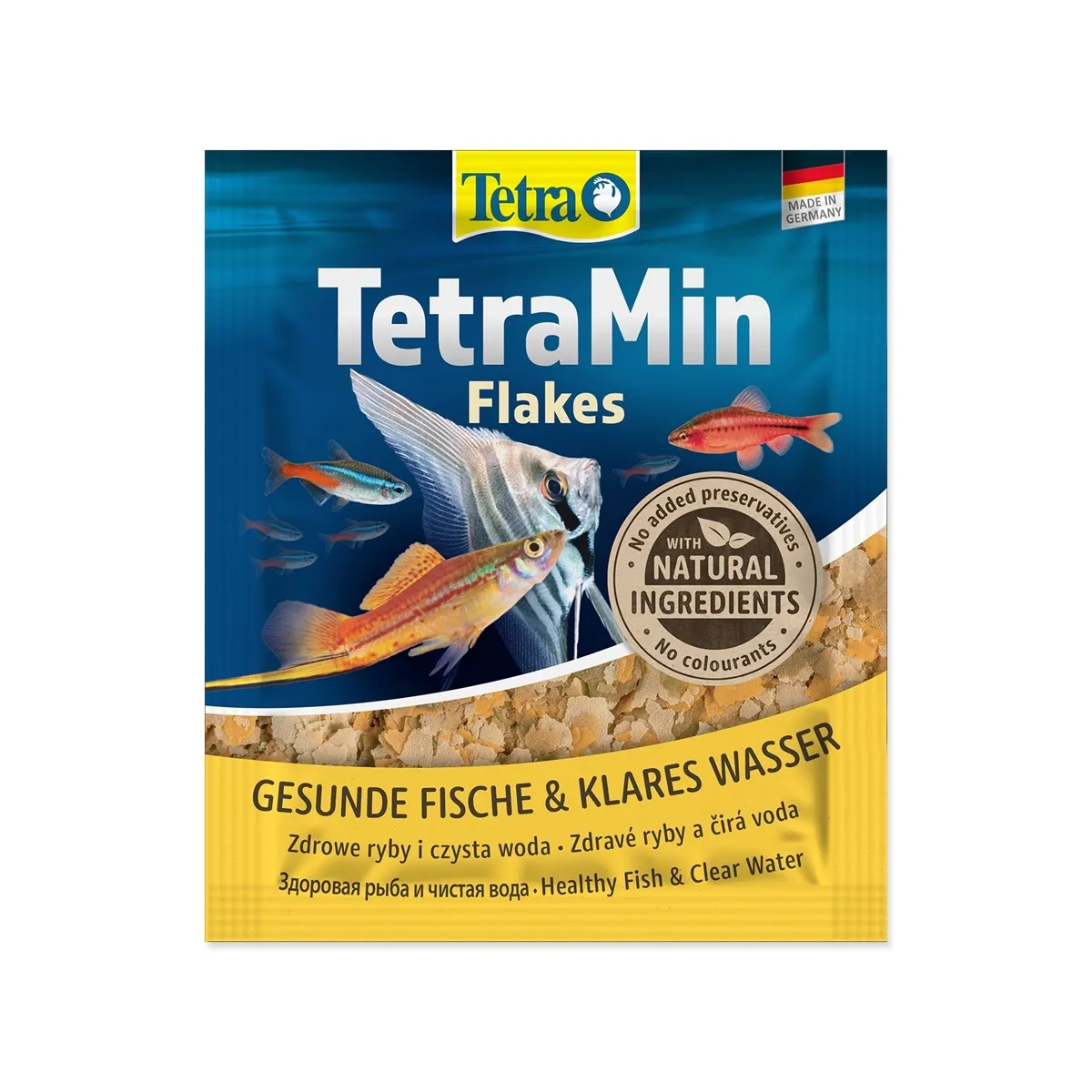 Tetra Tetramin корм для рыб, хлопья,12г - Изображение товара