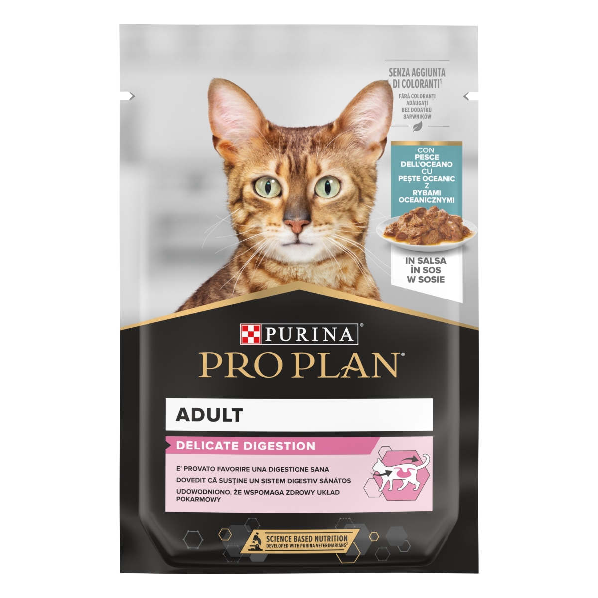 Pro Plan NS Delicate влажный корм для взрослых кошек с морской рыбой