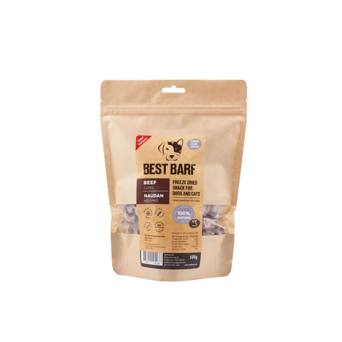 BEST BARF KÜLMKUIVATATUD MAIUS VEISEKOPS 100G - Изображение товара