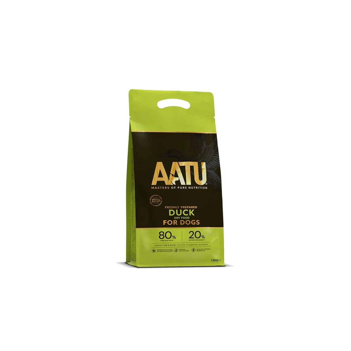 Aatu сухой корм для собак, утка, 1,5 кг - Изображение товара 1
