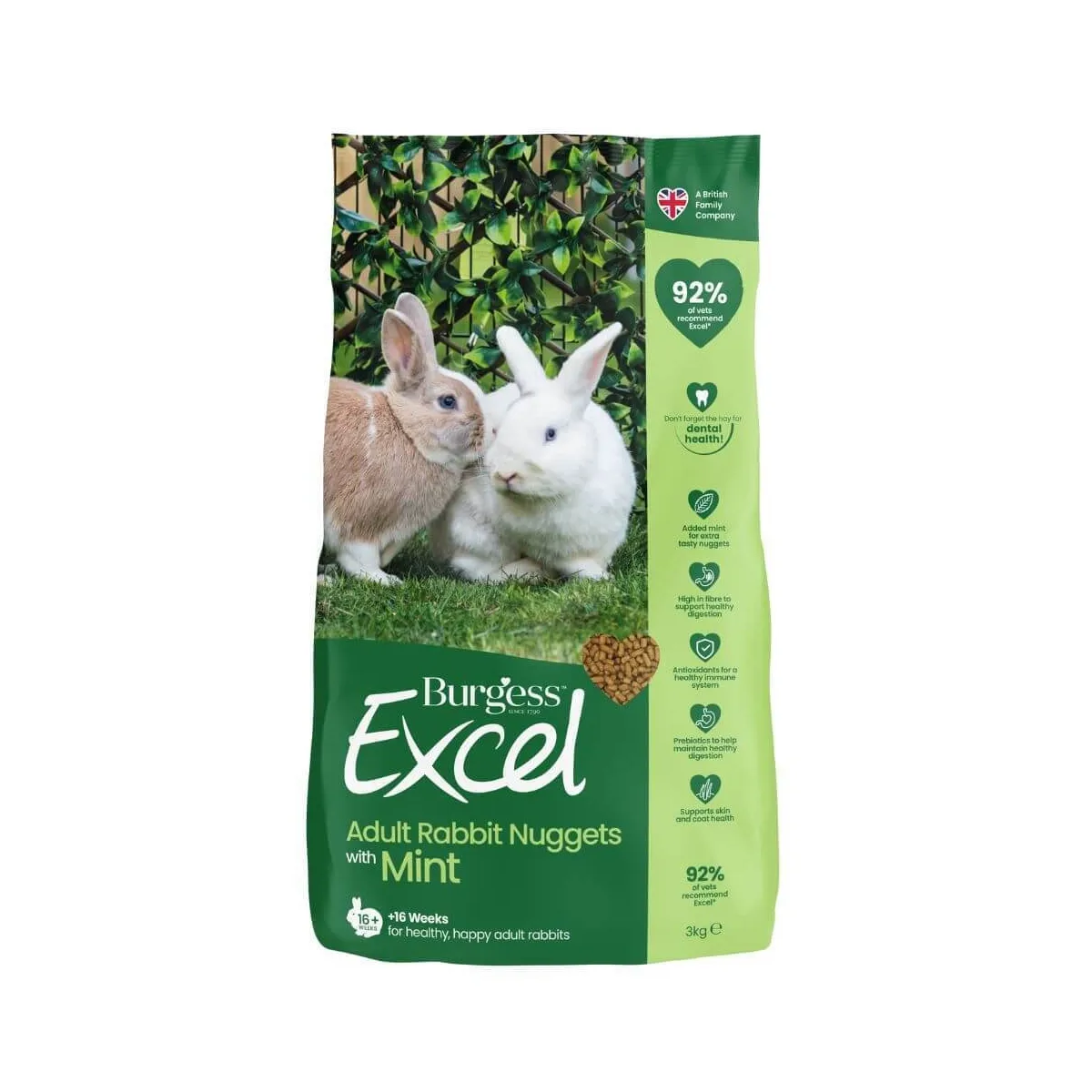 BURGESS EXCEL KÜÜLIKU TÄISSÖÖT MINT 3KG - Изображение товара
