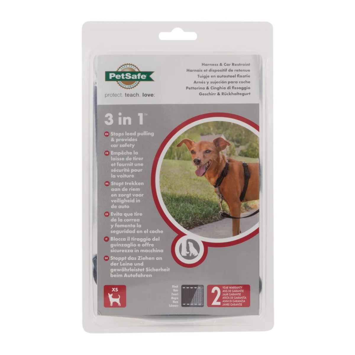 PETSAFE 3IN1™ TRAKSID JA AUTO TURVARIHM XS MUST - Изображение товара