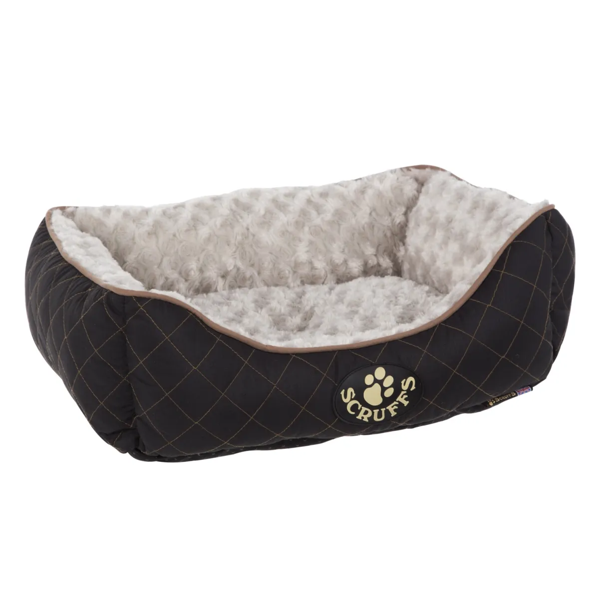 Scruffs Wilton лежанка для собак с краями, 75X60см, L, коричневая