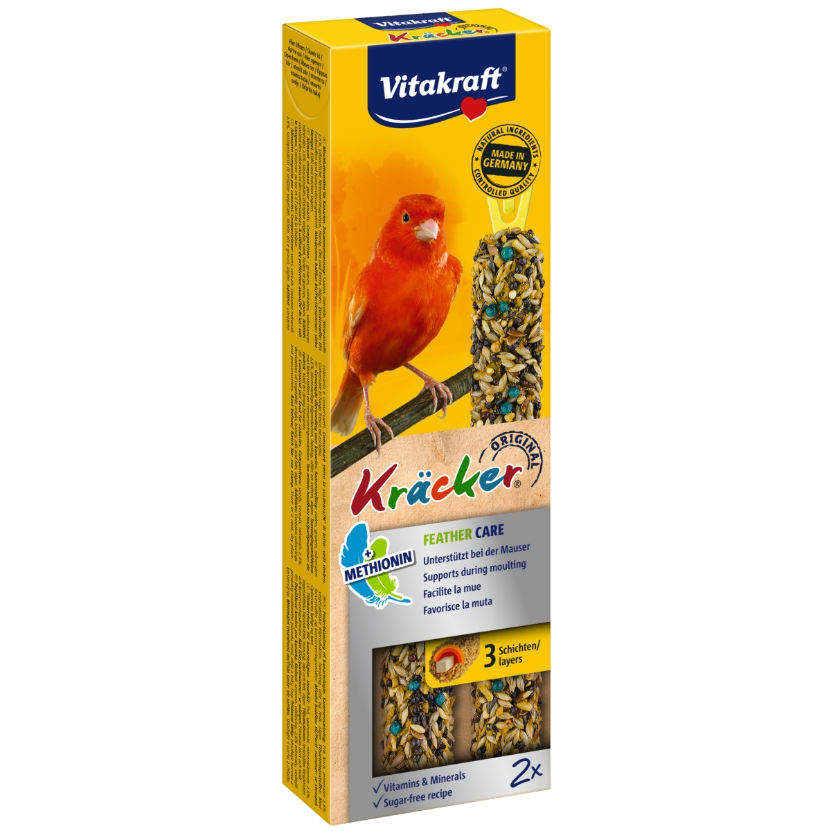 Vitakraft Kräcker Feather Care лакомство для канареек, 2 шт