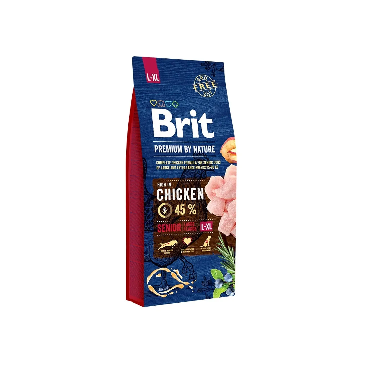 BRIT PREMIUM KOERA TÄISSÖÖT L+XL SEENIOR KANA 15KG* - Изображение товара