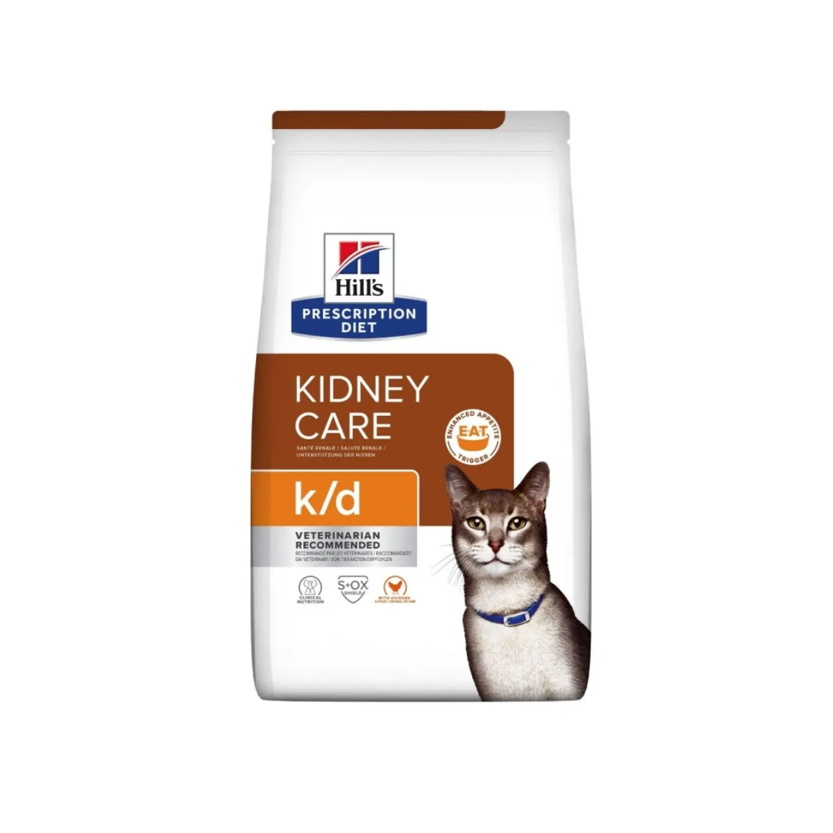 Hills PD K/D Feline Adult - сухой корм для кошек, курица, 1,5 кг - Изображение товара
