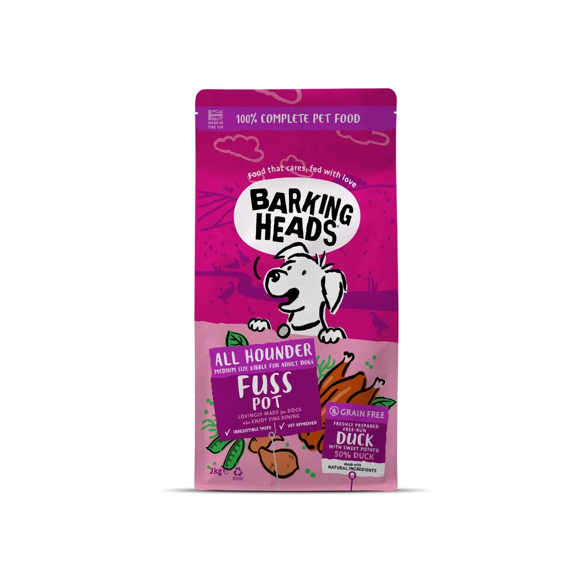 Barking Heads Doggylicious полноценный корм для собак, 2 kg - Изображение товара 1