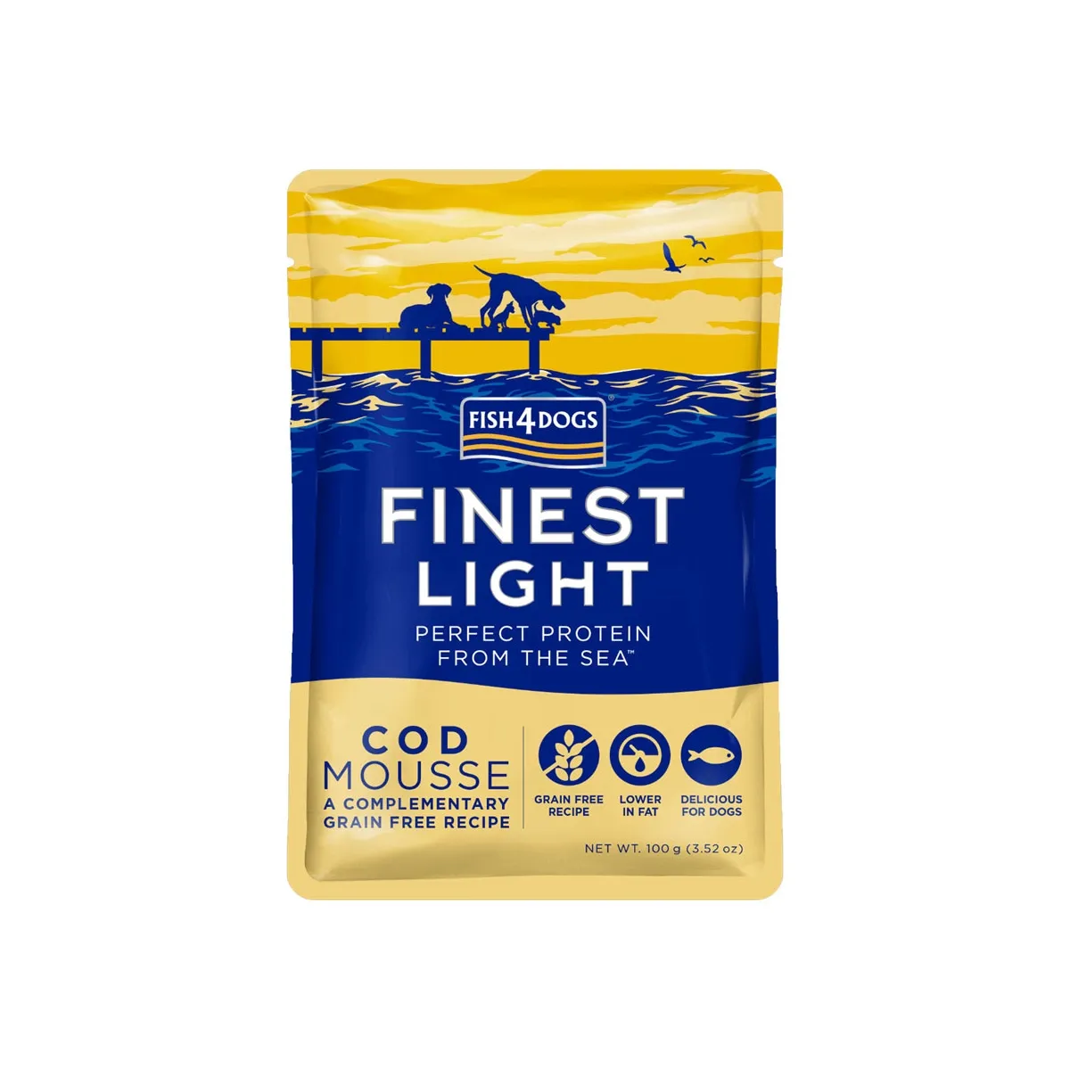 Fish4Dogs Finest паштет для собак, треска 100 г - Изображение товара