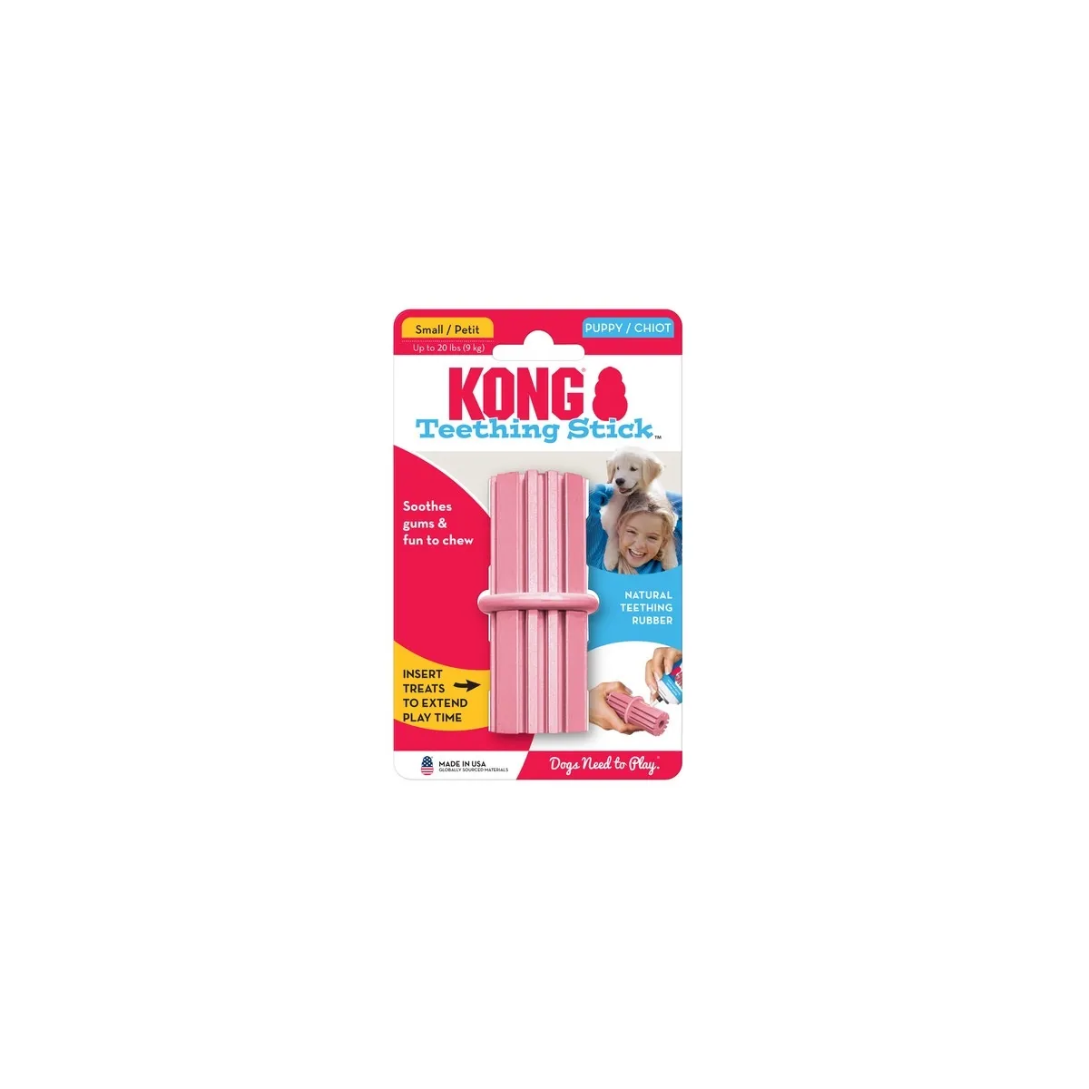Kong Teething Stick игрушка для щенков, резиновая палочка, размер S - Изображение товара 1