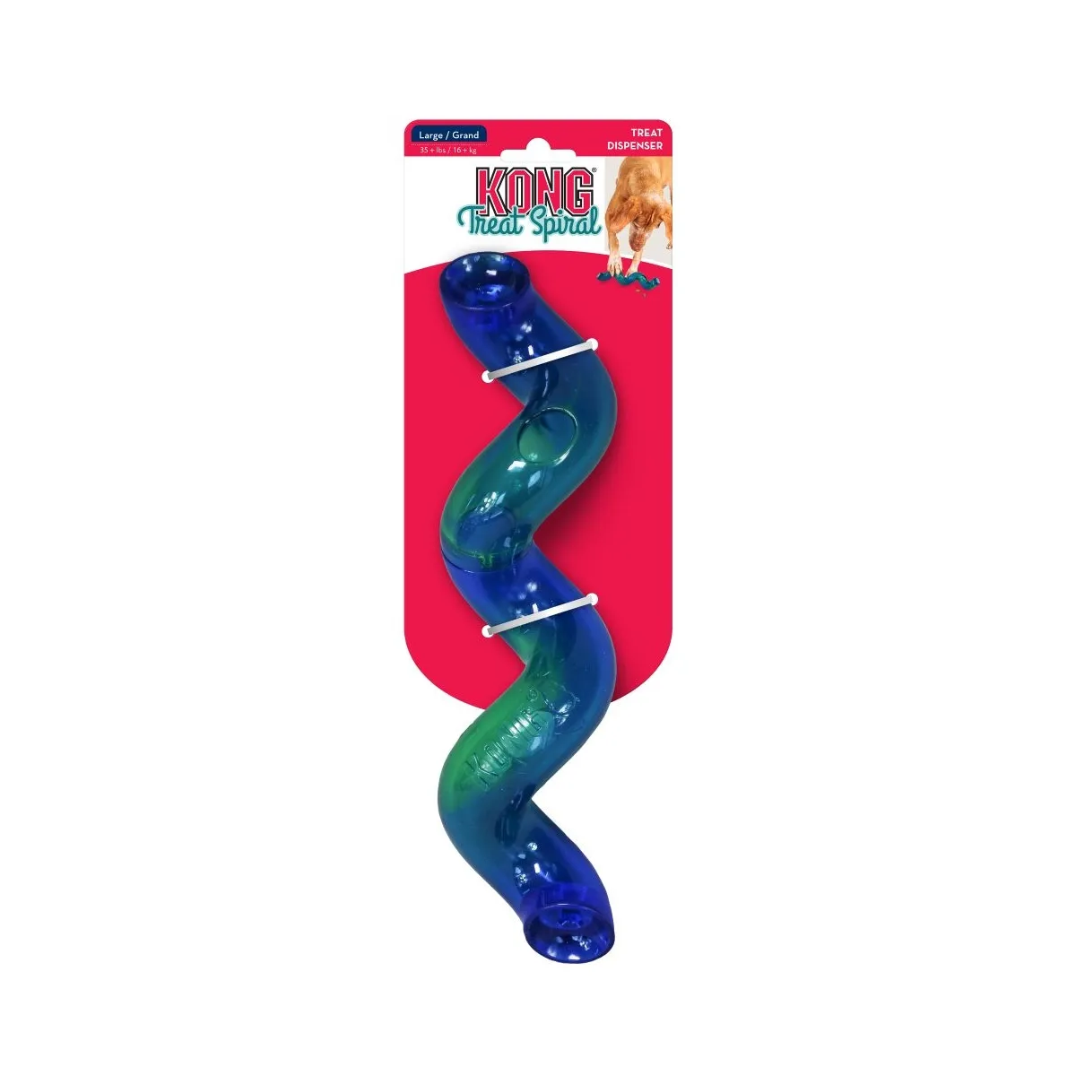 Игрушка для собаки Kong Treat Spiral L, цвет на выбор - Изображение товара 1