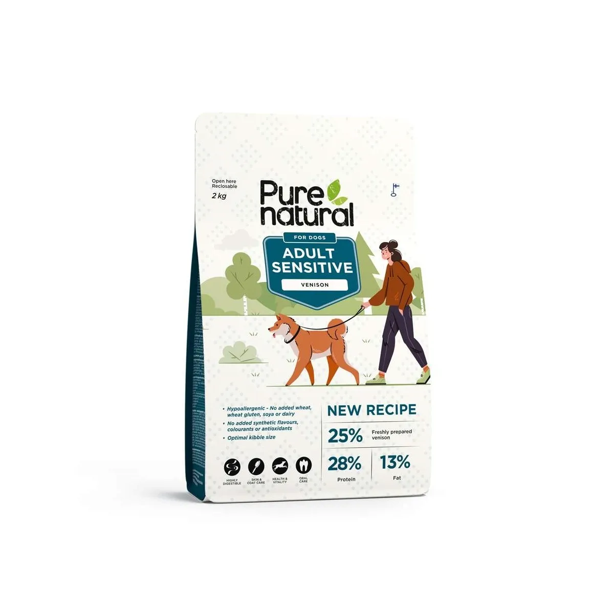 PURENATURAL KOERA TÄISSÖÖT SENSITIVE HIRV 2KG* - Изображение товара 1
