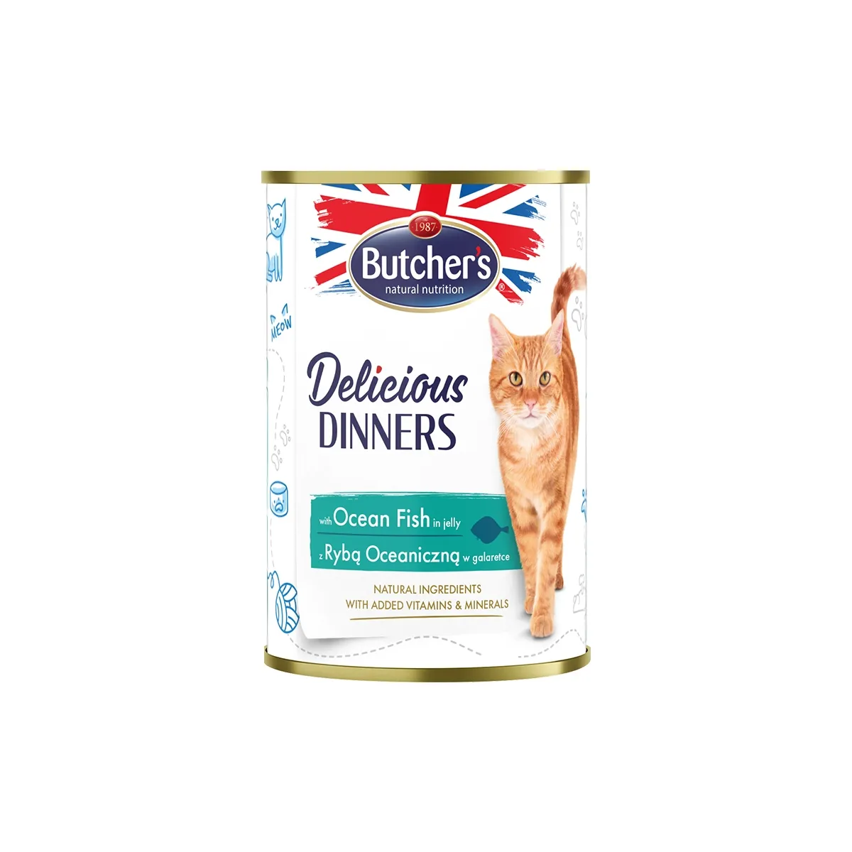 Butcher's консервы Delicious Dinners с кусочками рыбы в желе 400г - Изображение товара 1