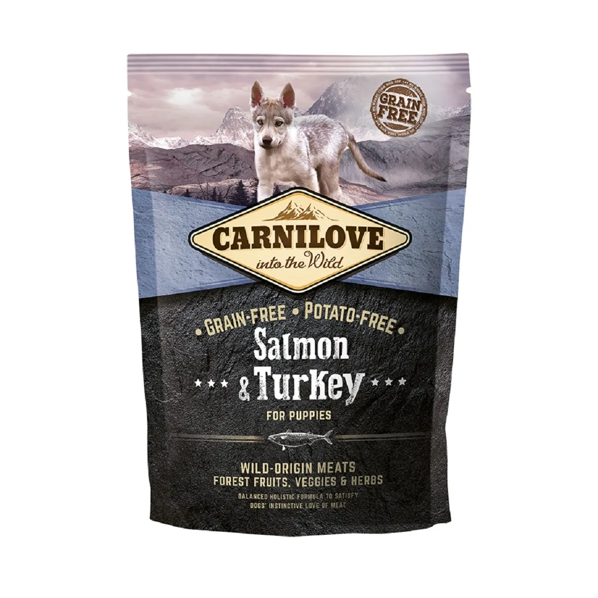 CARNILOVE KUTSIKA TÄISSÖÖT LÕHE/KALKUN 1,5KG* - Изображение товара