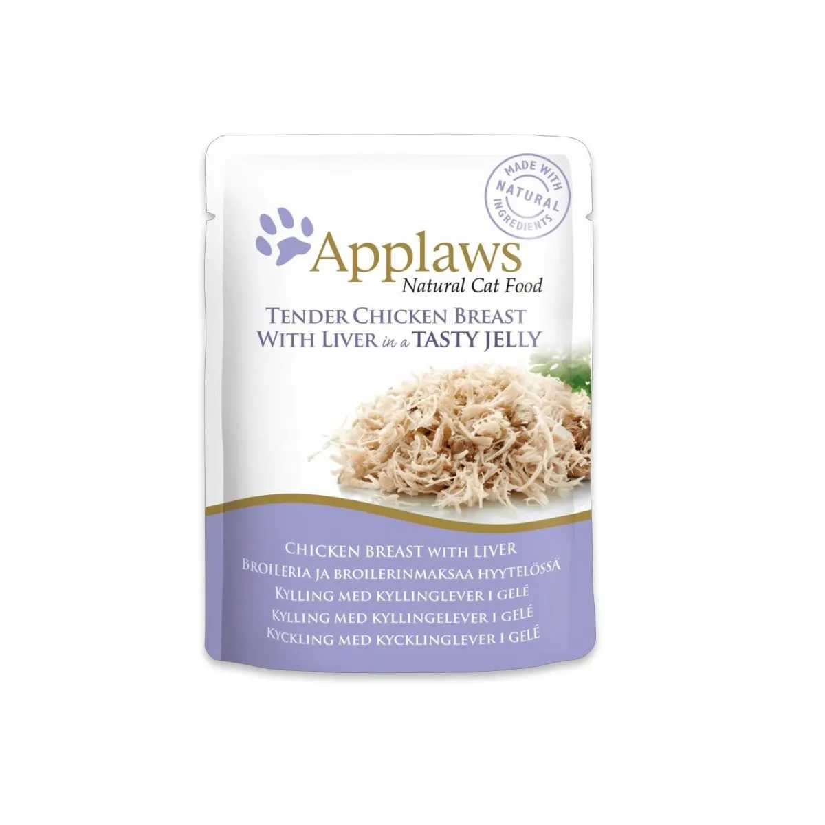 Applaws влажный корм для кошек, курица/печень в желе, 70 г - Изображение товара 1
