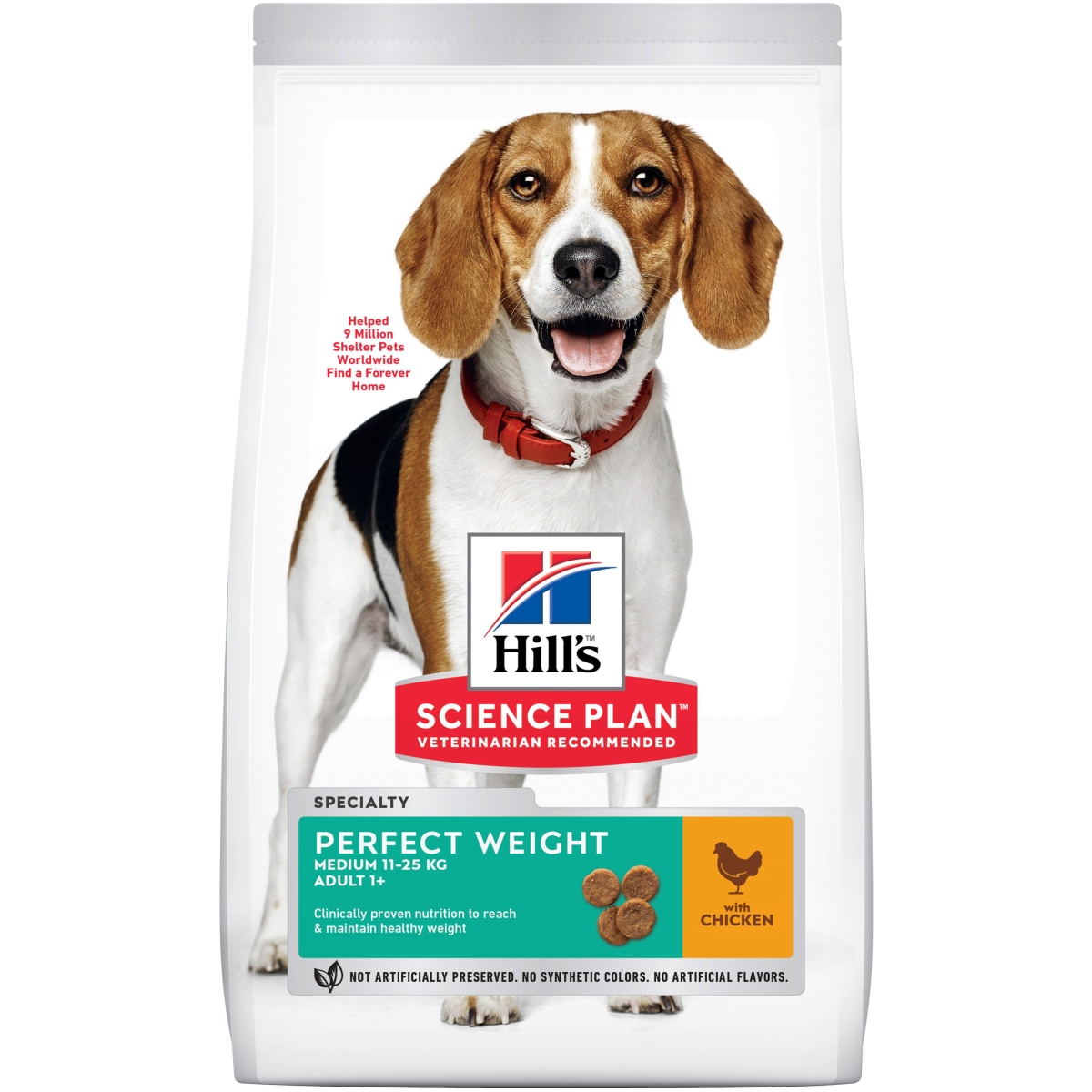 Hills Perfect Weight сухой корм для собак средних пород, 2 кг - Изображение товара