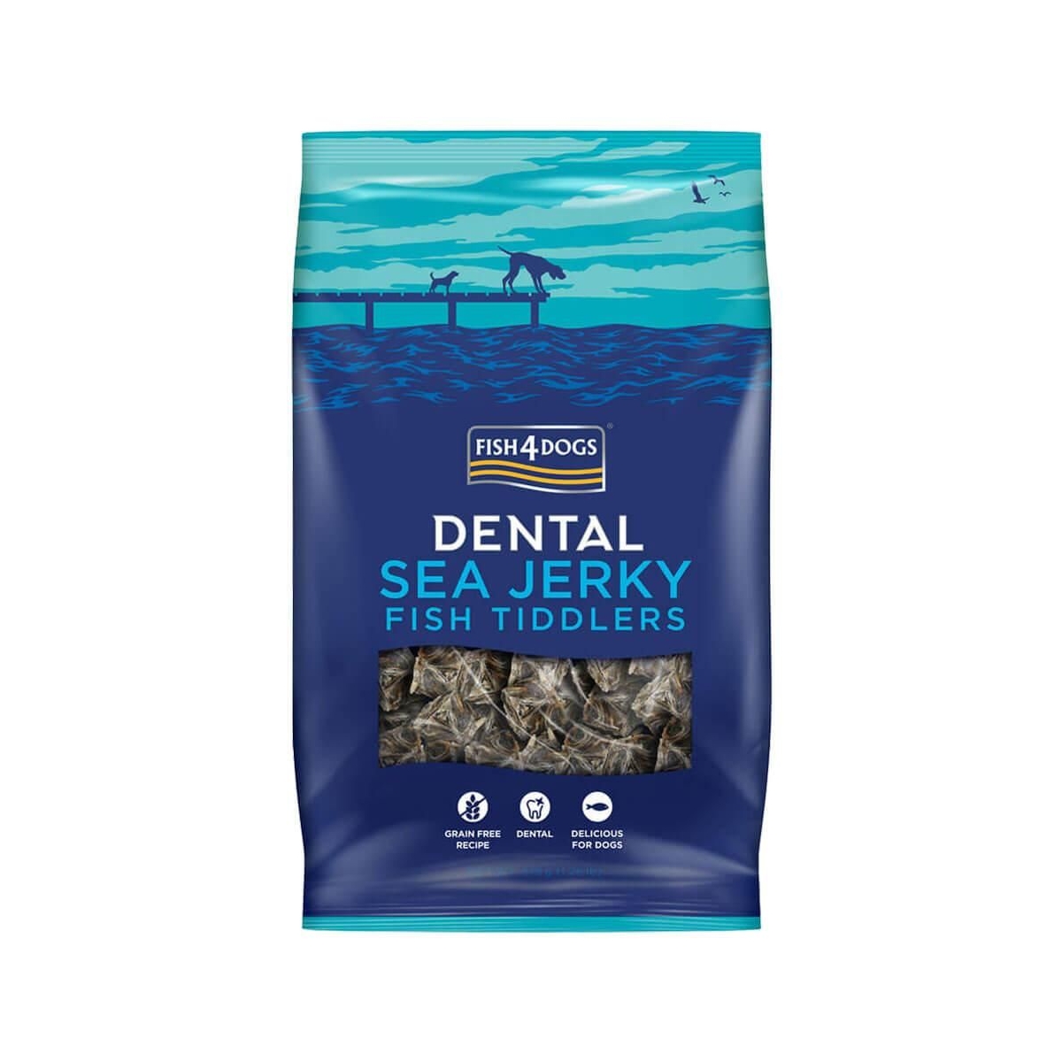 Fish4Dogs Sea Jerky Tiddlers лакомство для собак, 100 г - Изображение товара