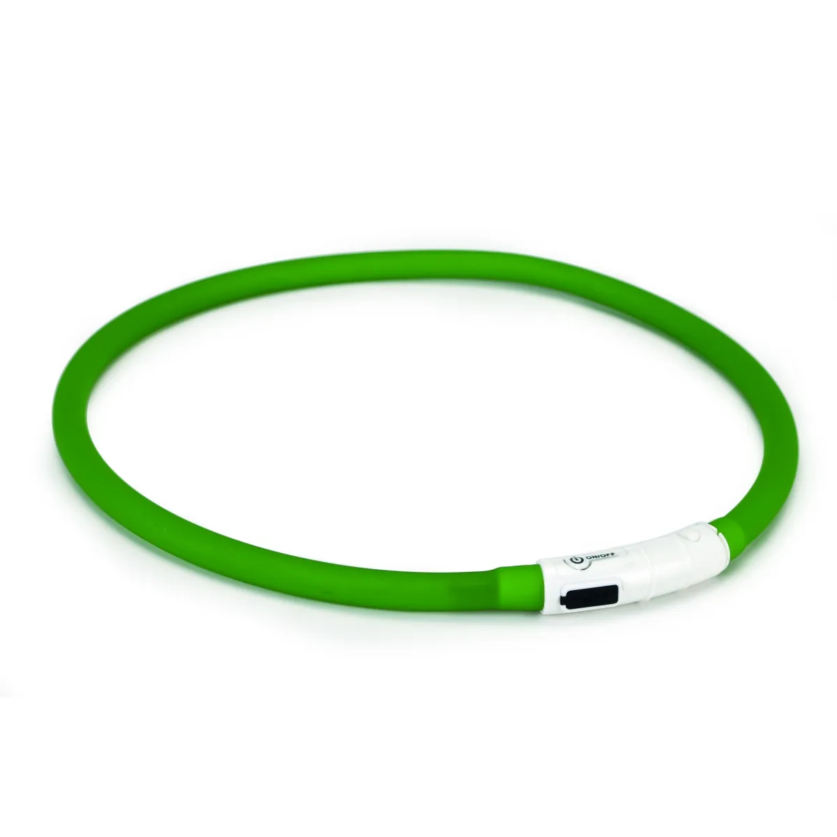 Beeztees Dogini Led+USB ошейник, 70 cm x 10 mm, зеленый - Изображение товара
