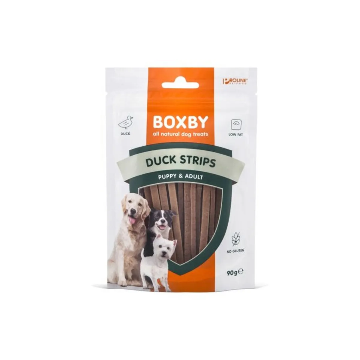 Boxby лакомство для собак duck strips 90 г - Изображение товара