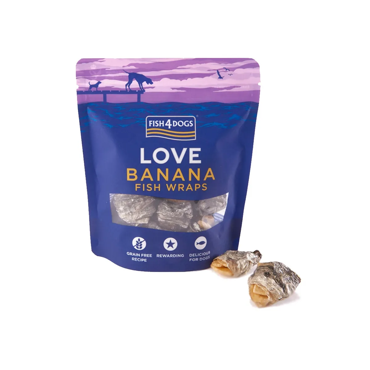 F4D KOERA MAIUS FISH WRAPS BANAAN 100G - Изображение товара 1
