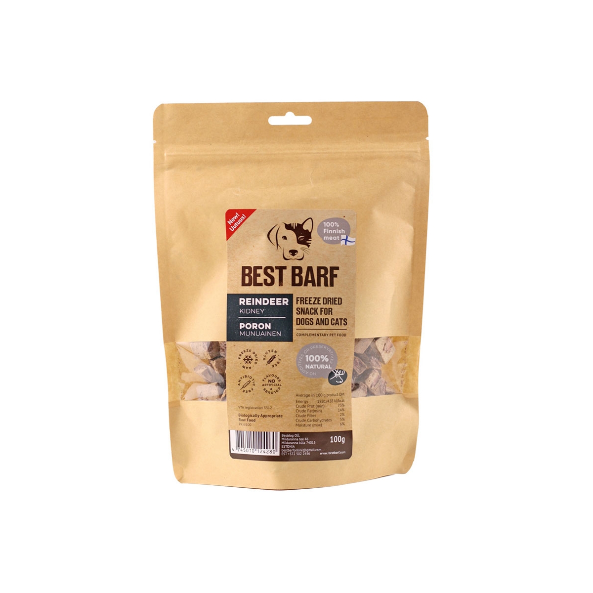 BEST BARF KÜLMKUIVATATUD MAIUS PÕHJAPÕDRA NEER 100G # - Изображение товара 1