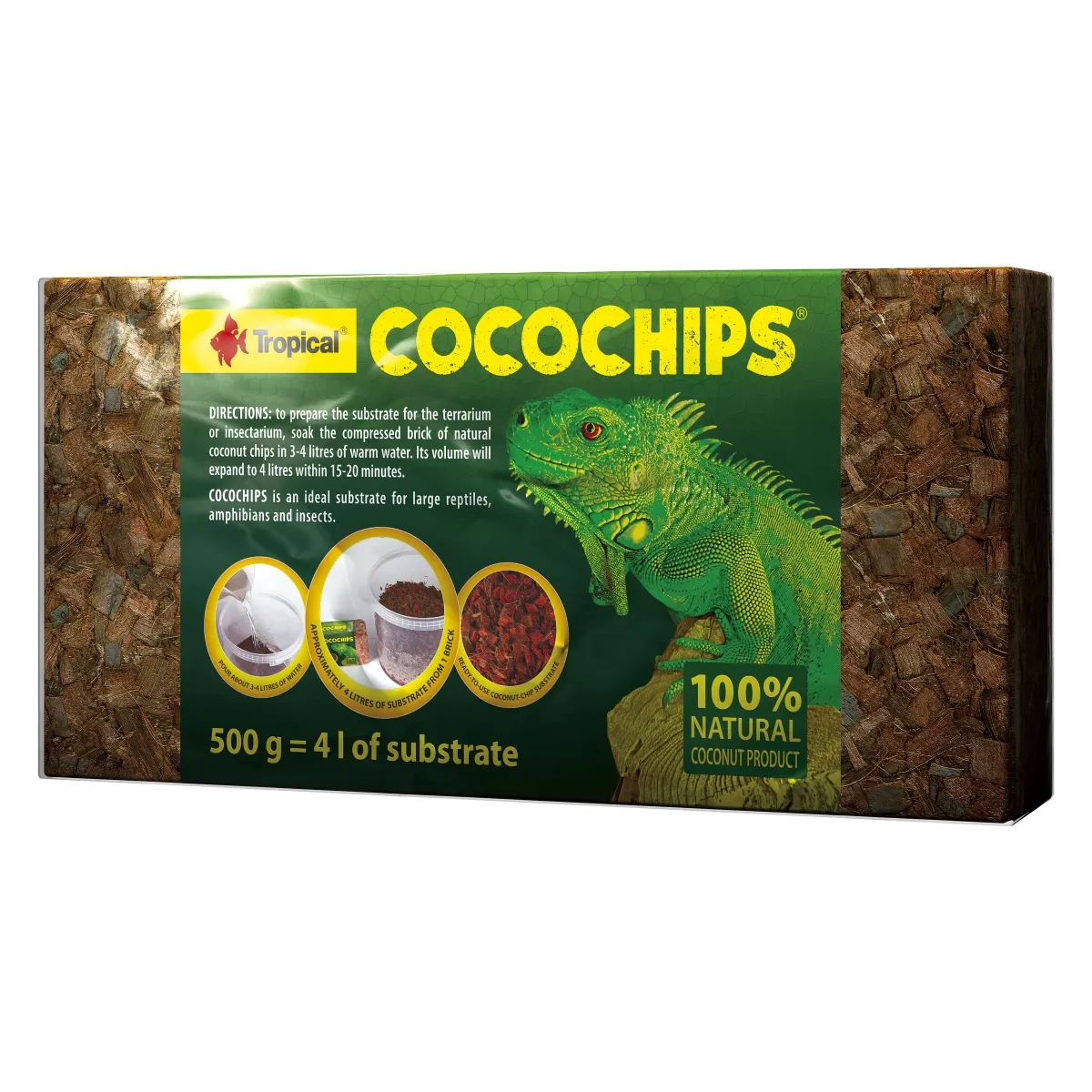 TROPICAL REPTIILIDE ALLAPANU COCOCHIPS 500G - Изображение товара