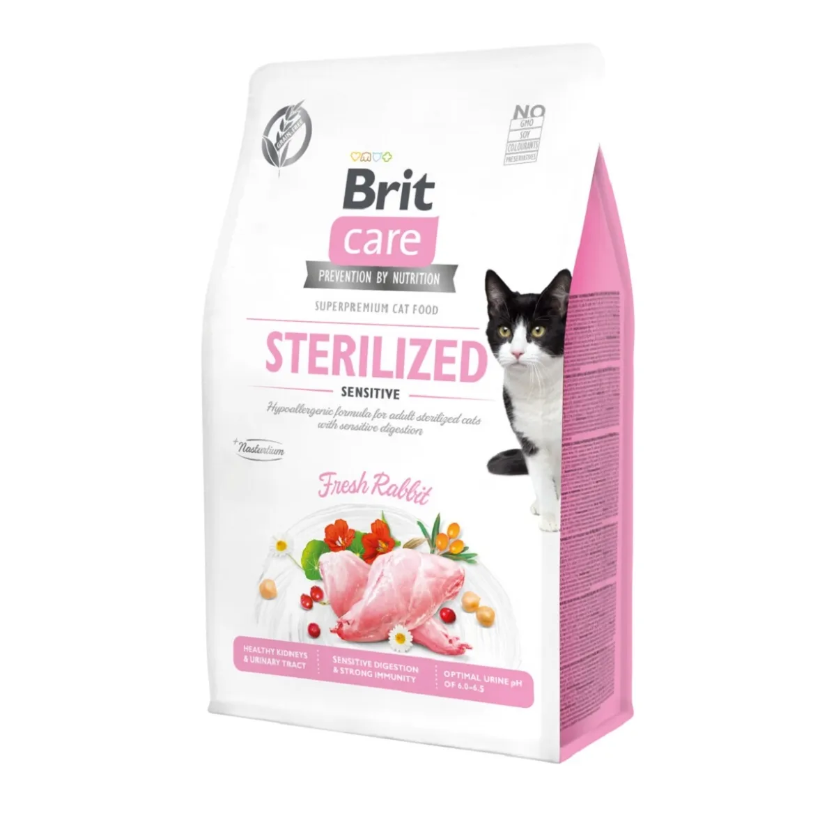 BRIT CARE KASSI TÄISSÖÖT STERILIZED SENSITIVE JÄNES 400G* - Изображение товара
