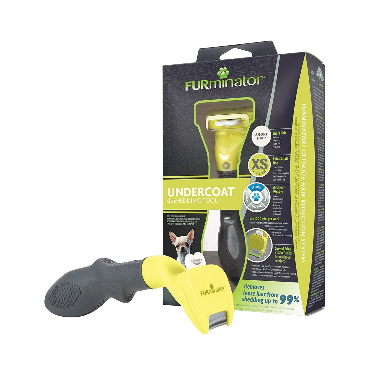 Furminator расческа для короткошерстных собак, XS - Изображение товара