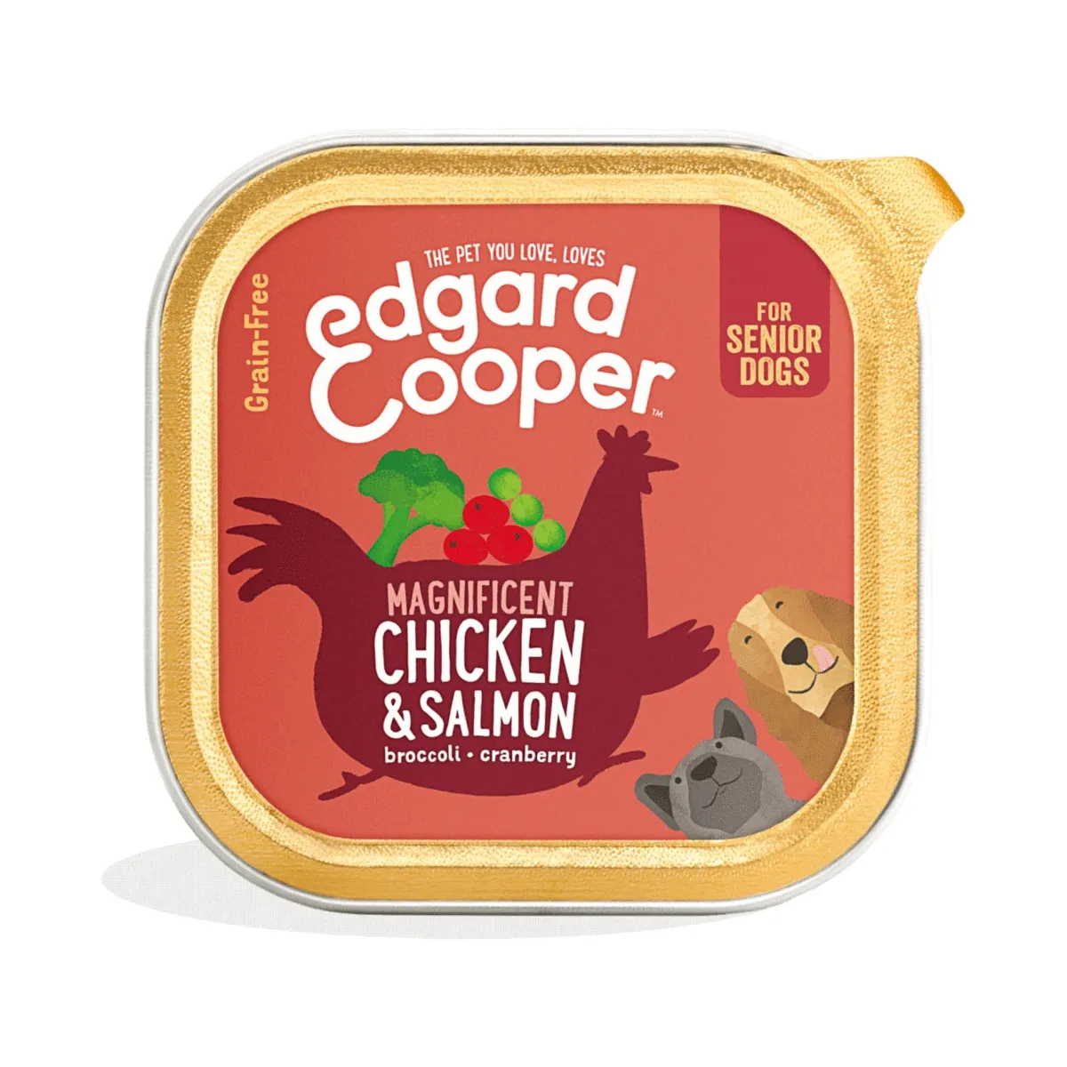 Edgard Cooper консервы для пожилых кошек, курица/лосось, 150 г - Изображение товара