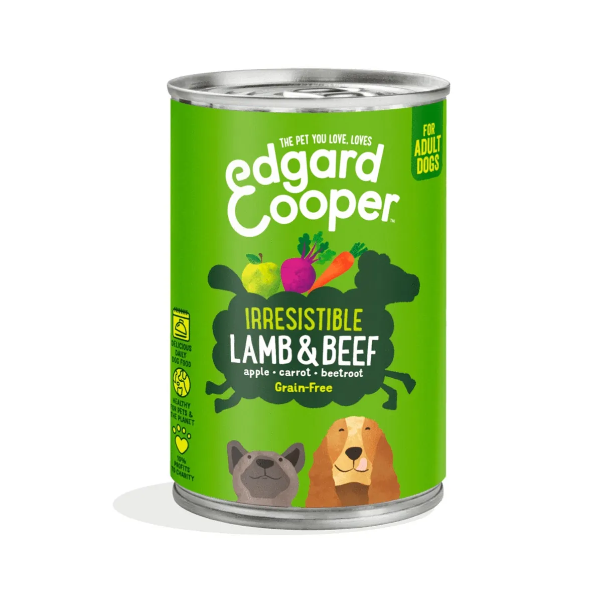 Edgard Cooper консервы для собак, ягненок/говядина, 400 г - Изображение товара 1