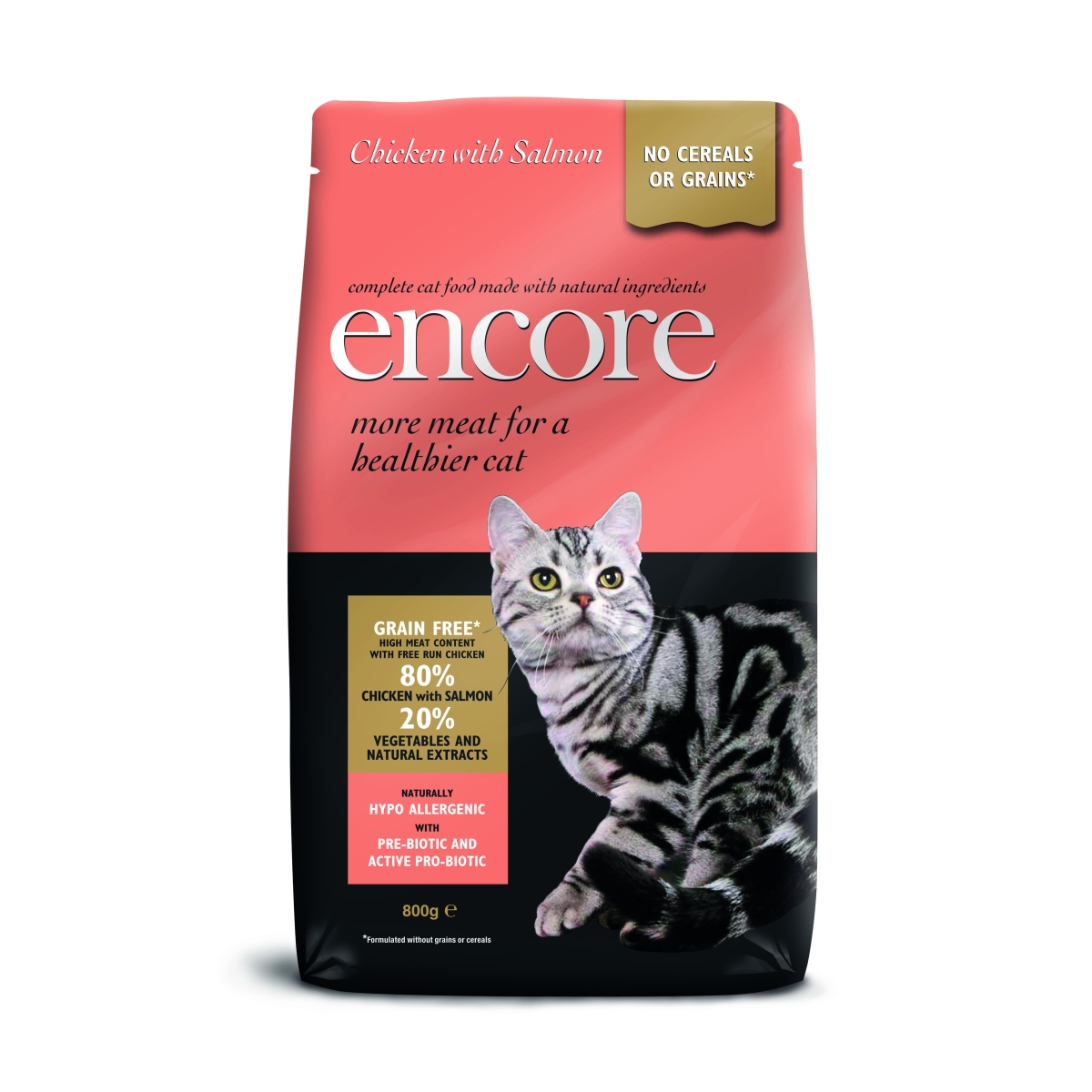 Корм для кошек Encore с курицей и лососем, 800 г - Изображение товара 1