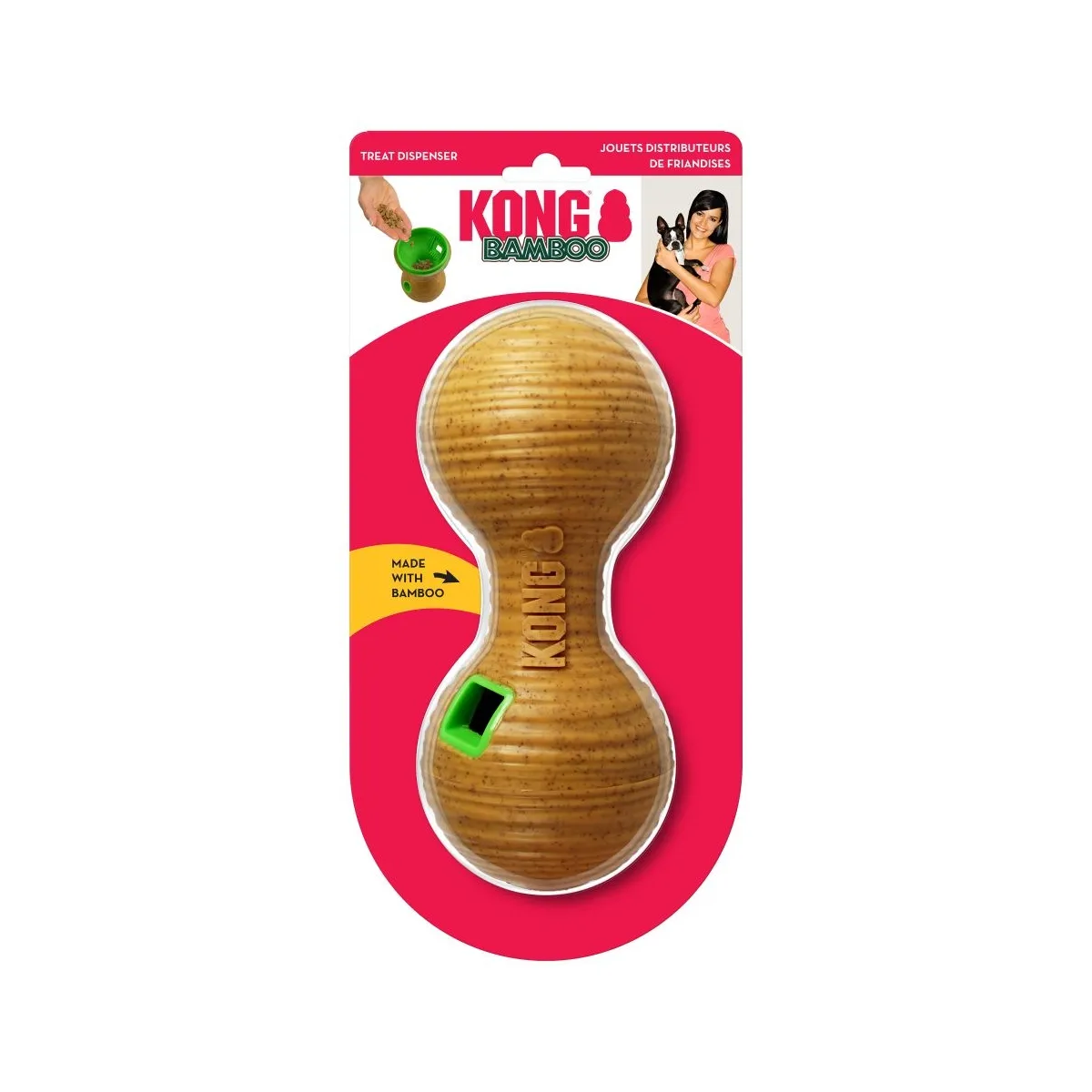 KONG BAMBOO FEEDER KOERA MÄNGUASI TÄIDETAV HANTEL # - Изображение товара