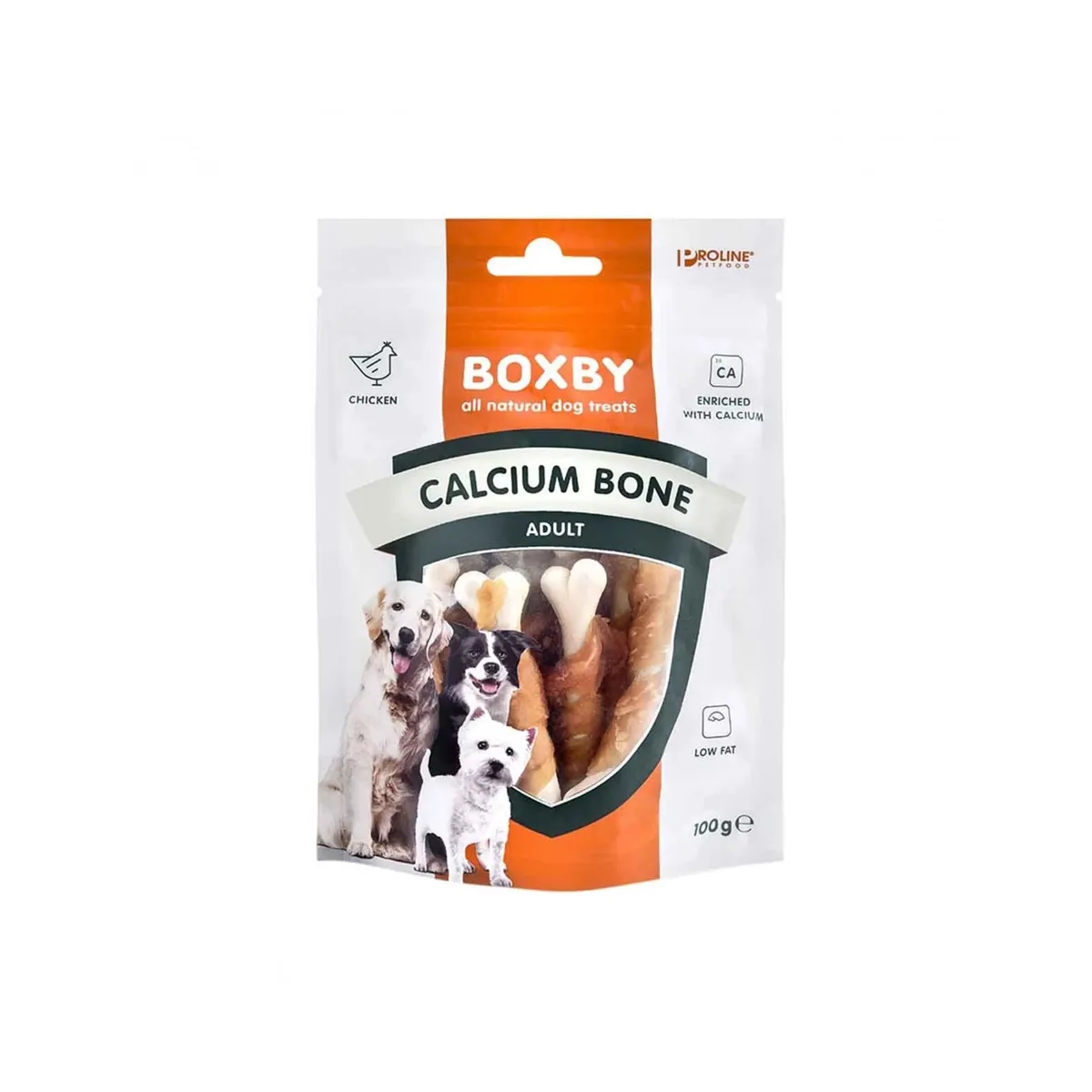 Boxby Calcium Bone лакомство для собак, курица, 100 г - Изображение товара