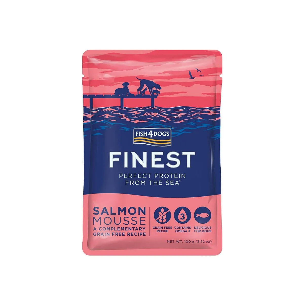 Fish4Dogs Finest паштет для собак, лосось, 100 г N1 - Изображение товара