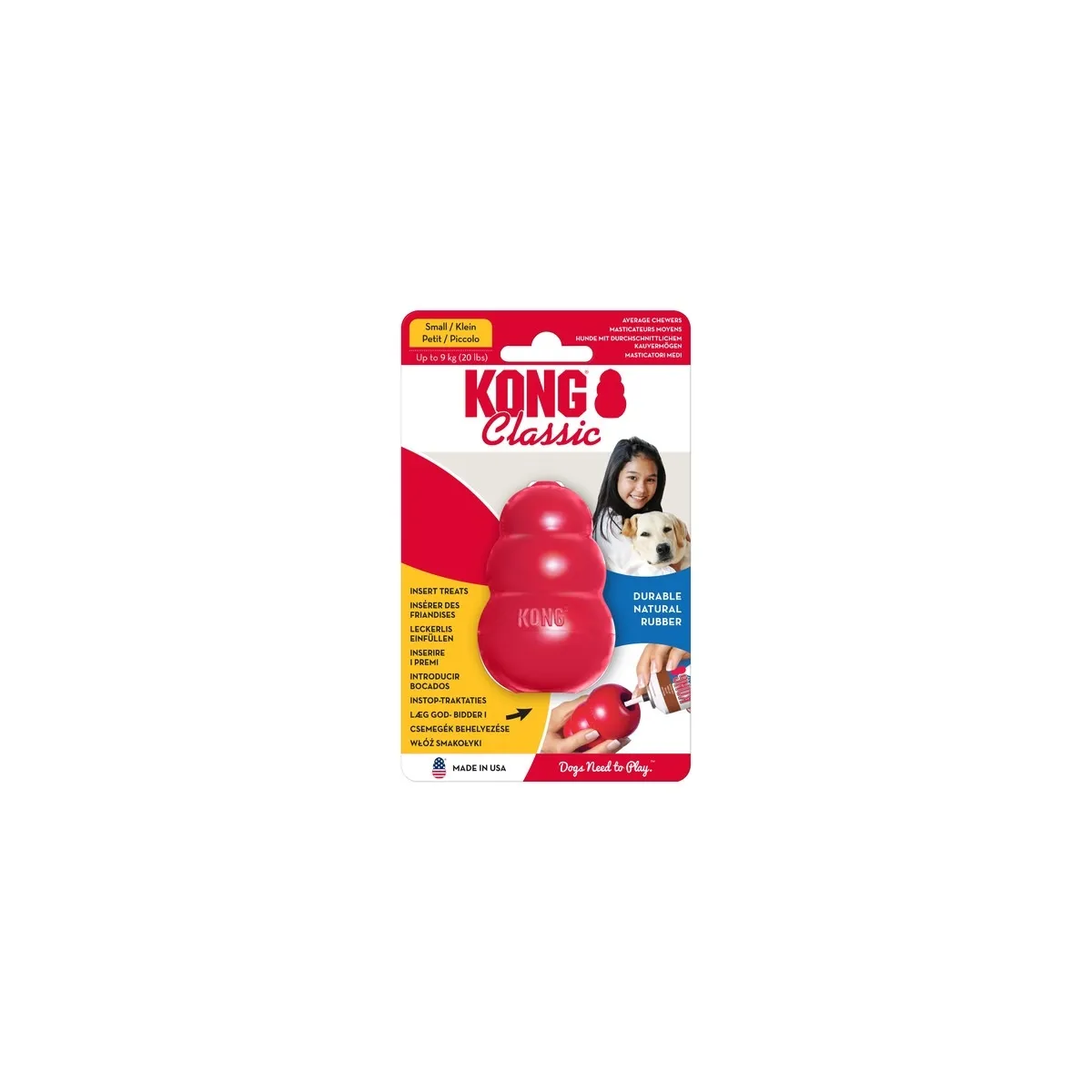 Kong Classic S игрушка для собак, наполняемая, красная - Изображение товара 1