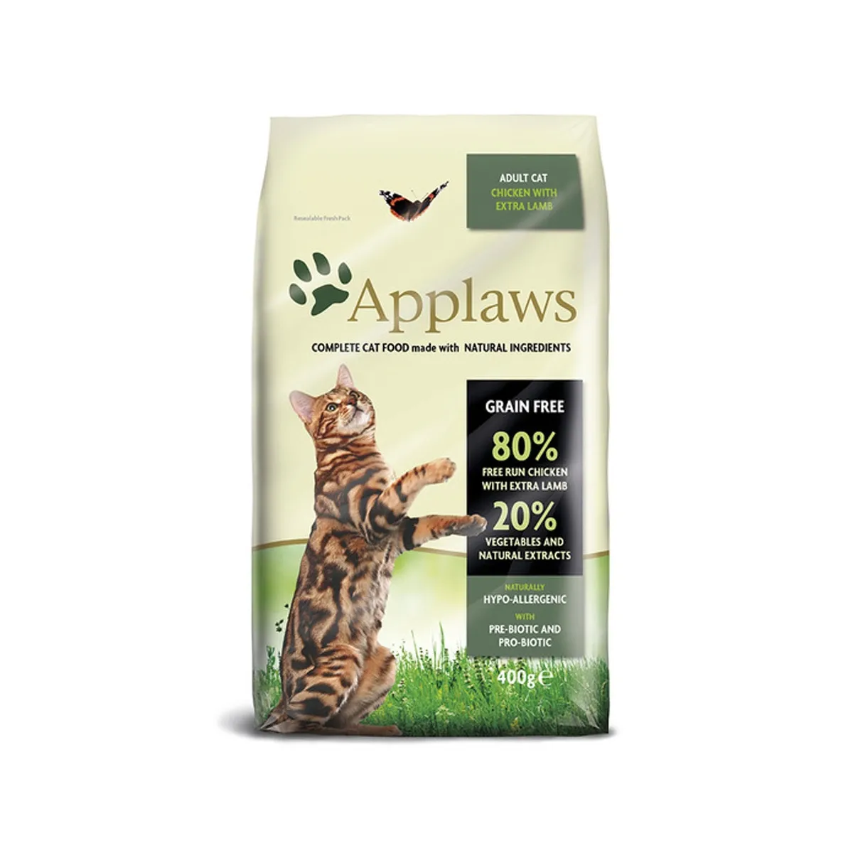 Applaws сухой корм для кошек, курица/ягненок, 400 г - Изображение товара 1