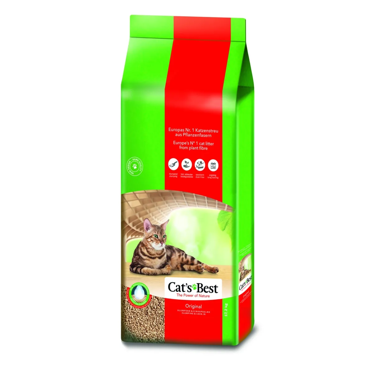 Cats Best Original наполнитель для кошек, 40 L/ 17, 2 kg - Изображение товара