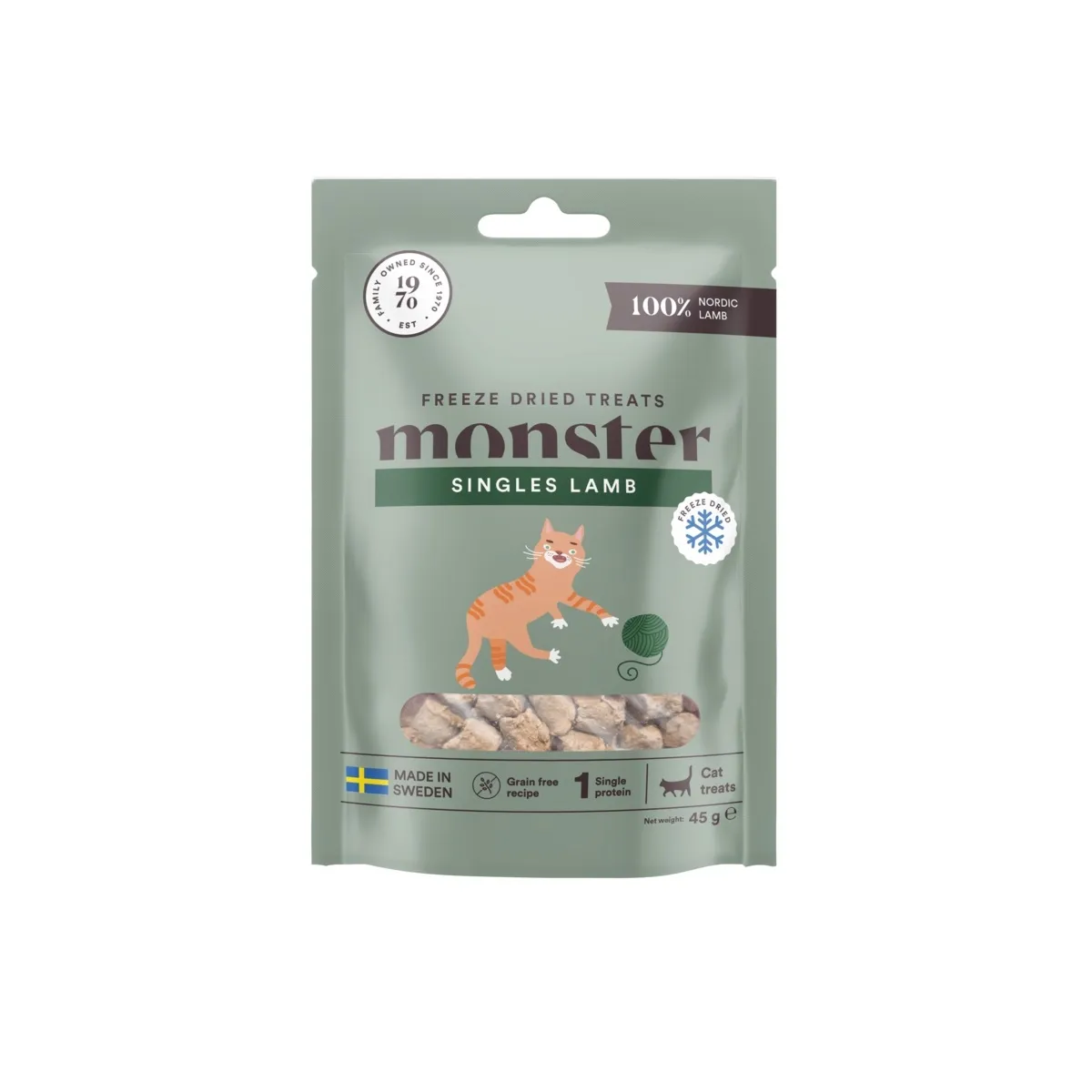 MONSTER CAT KASSI KÜLMKUIVATATUD MAIUS LAMMAS 45G* - Изображение товара