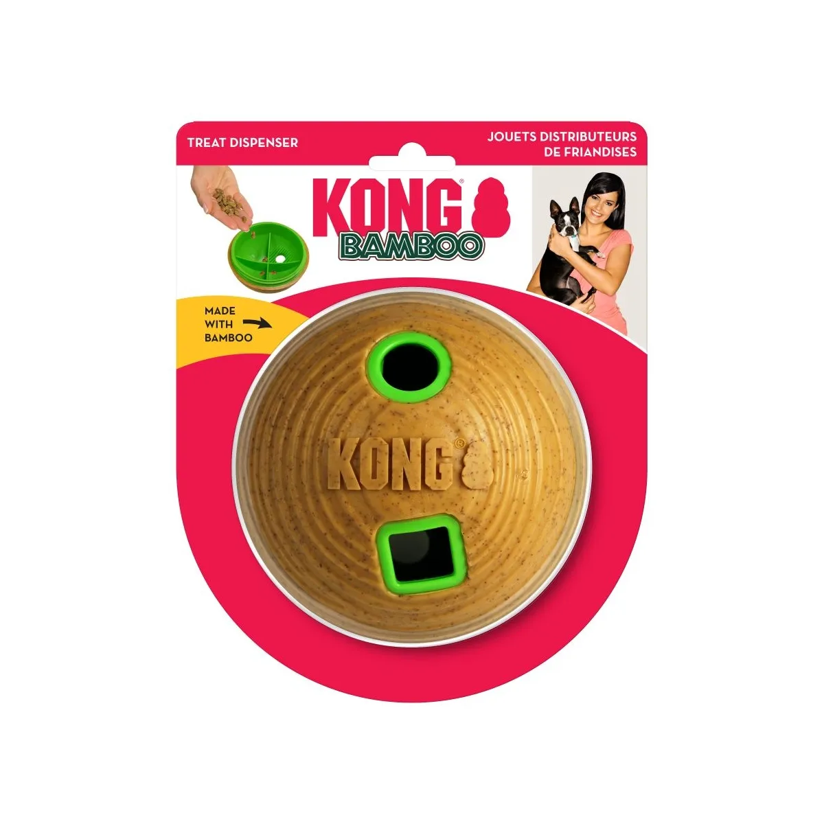 KONG BAMBOO FEEDER KOERA MÄNGUASI TÄIDETAV PALL - Изображение товара