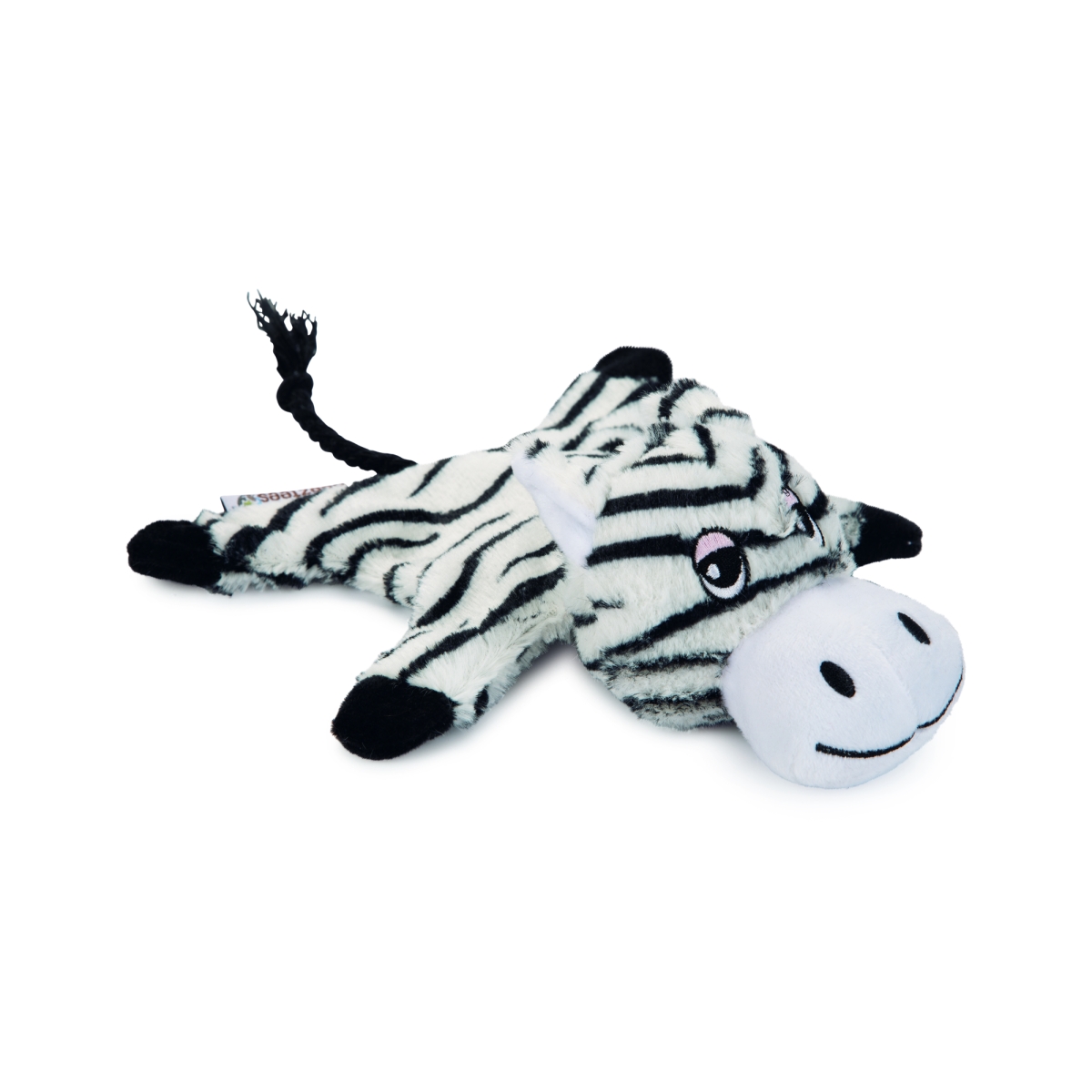 Beeztees Zino игрушка зебра для собак, 18 cm, черно / белая - Изображение товара