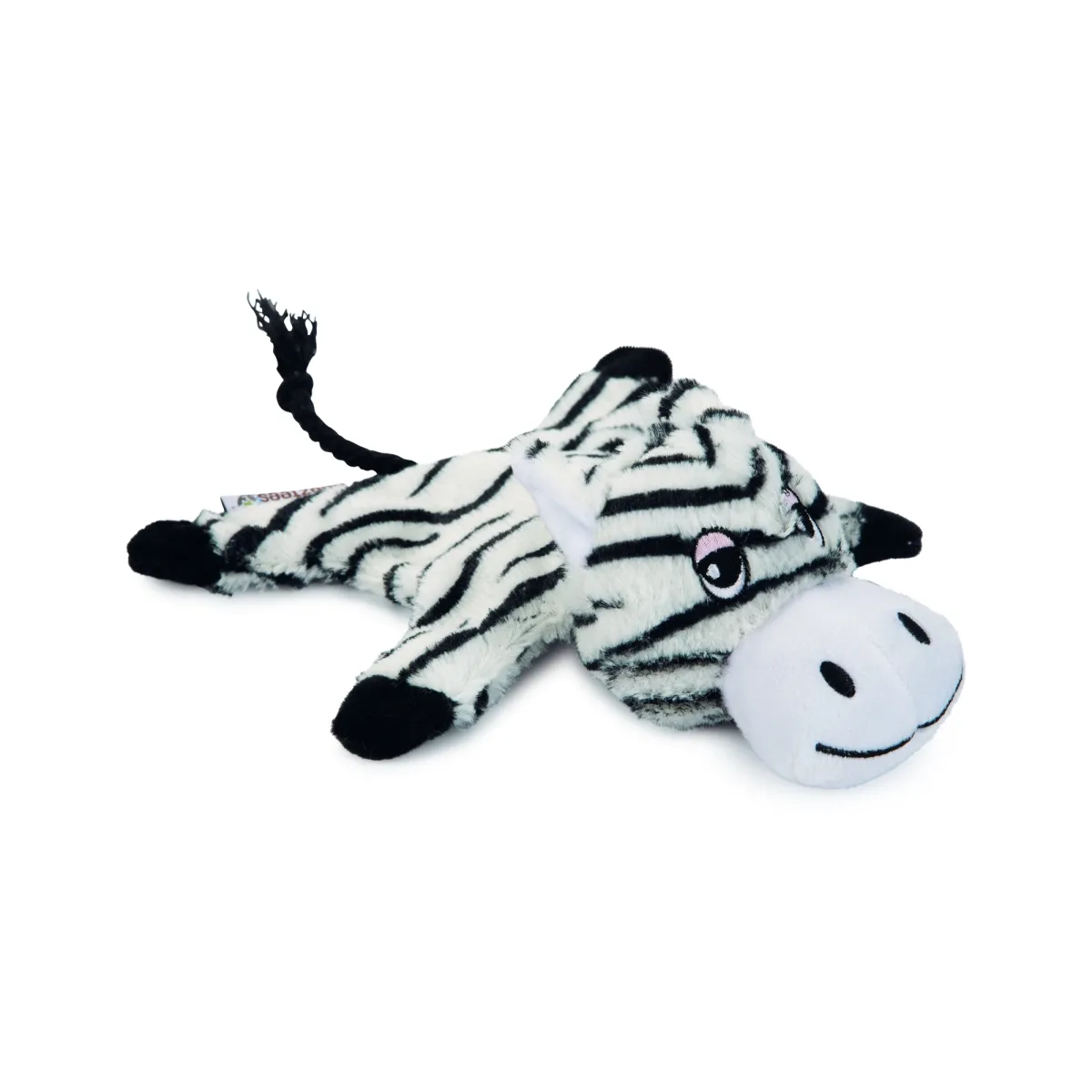 Beeztees Zino игрушка зебра для собак, 18 cm, черно / белая - Изображение товара