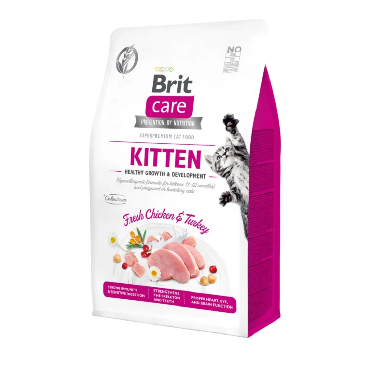 BRIT CARE KASSIPOJA TÄISSÖÖT KITTEN KANA/KALKUN 400G* - Изображение товара
