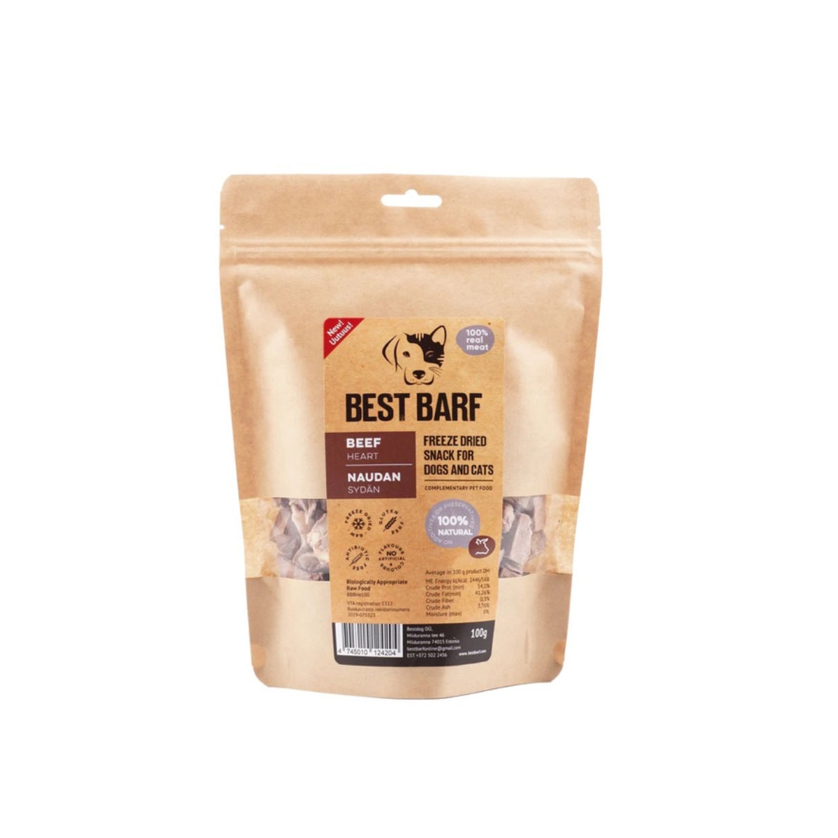 BEST BARF KÜLMKUIVATATUD MAIUS VEISESÜDA 100G - Изображение товара
