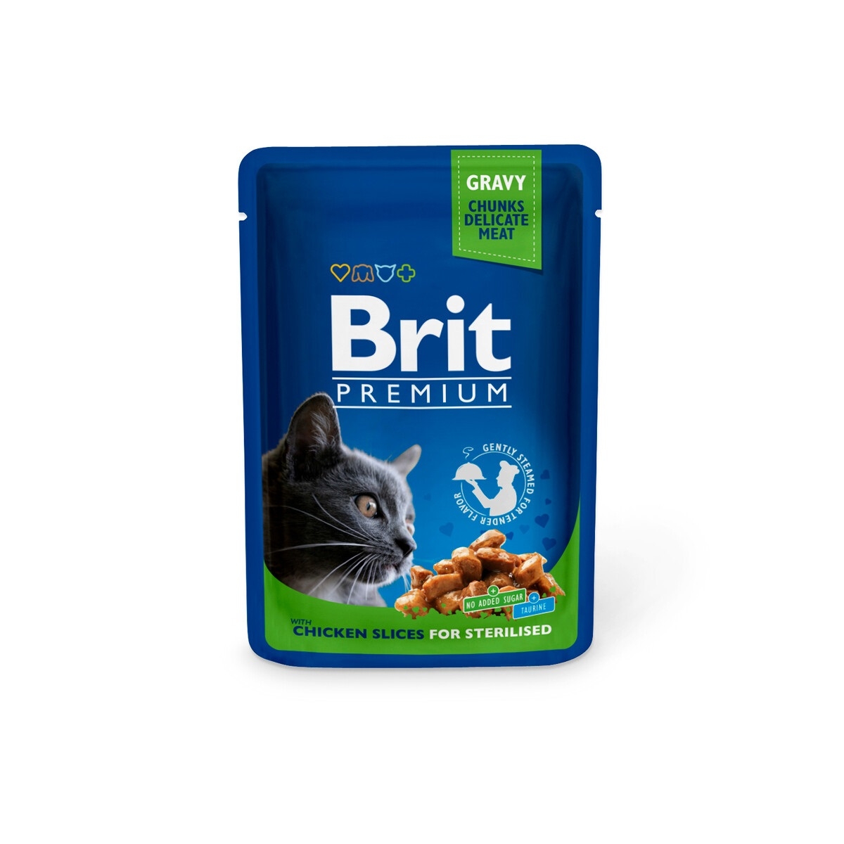 BRIT PREMIUM KASSI EINEKOTIKE KASTMES STERIL.KANA 100G* - Изображение товара