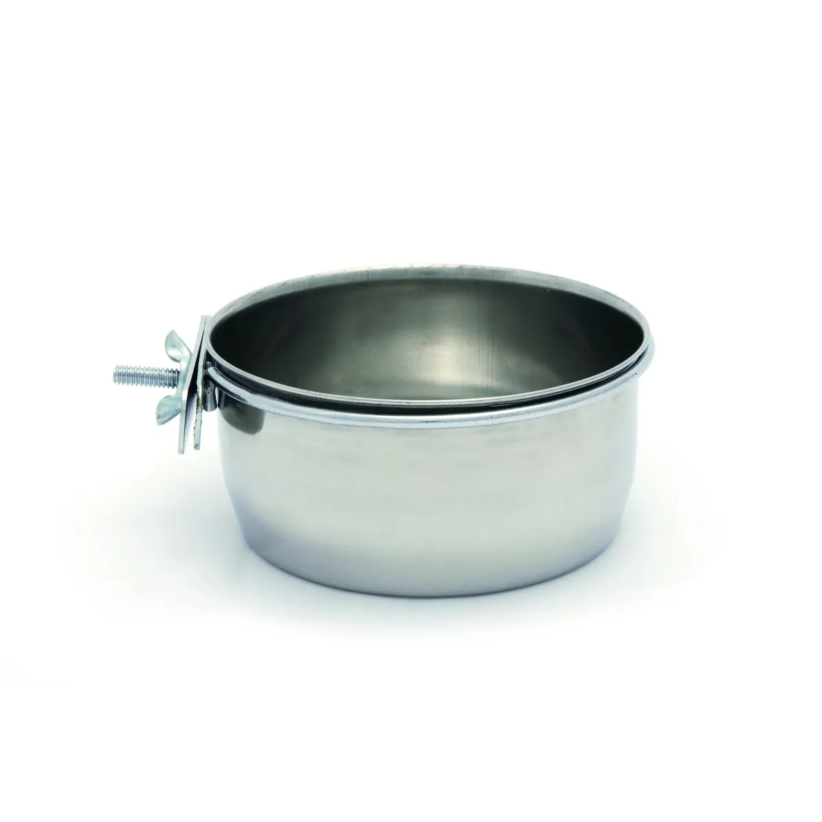 Beeztees Coopcup Rvs+Nit миска для клетки с винтом, 0,6л/12см - Изображение товара